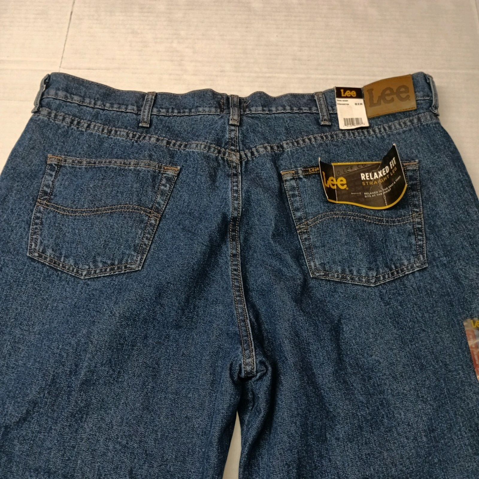 Lee Lee Fleece Lined Jeans Relaxed Straight Mens Size 42x34 Blue Size US 42 / EU 58 - 7 Thumbnail