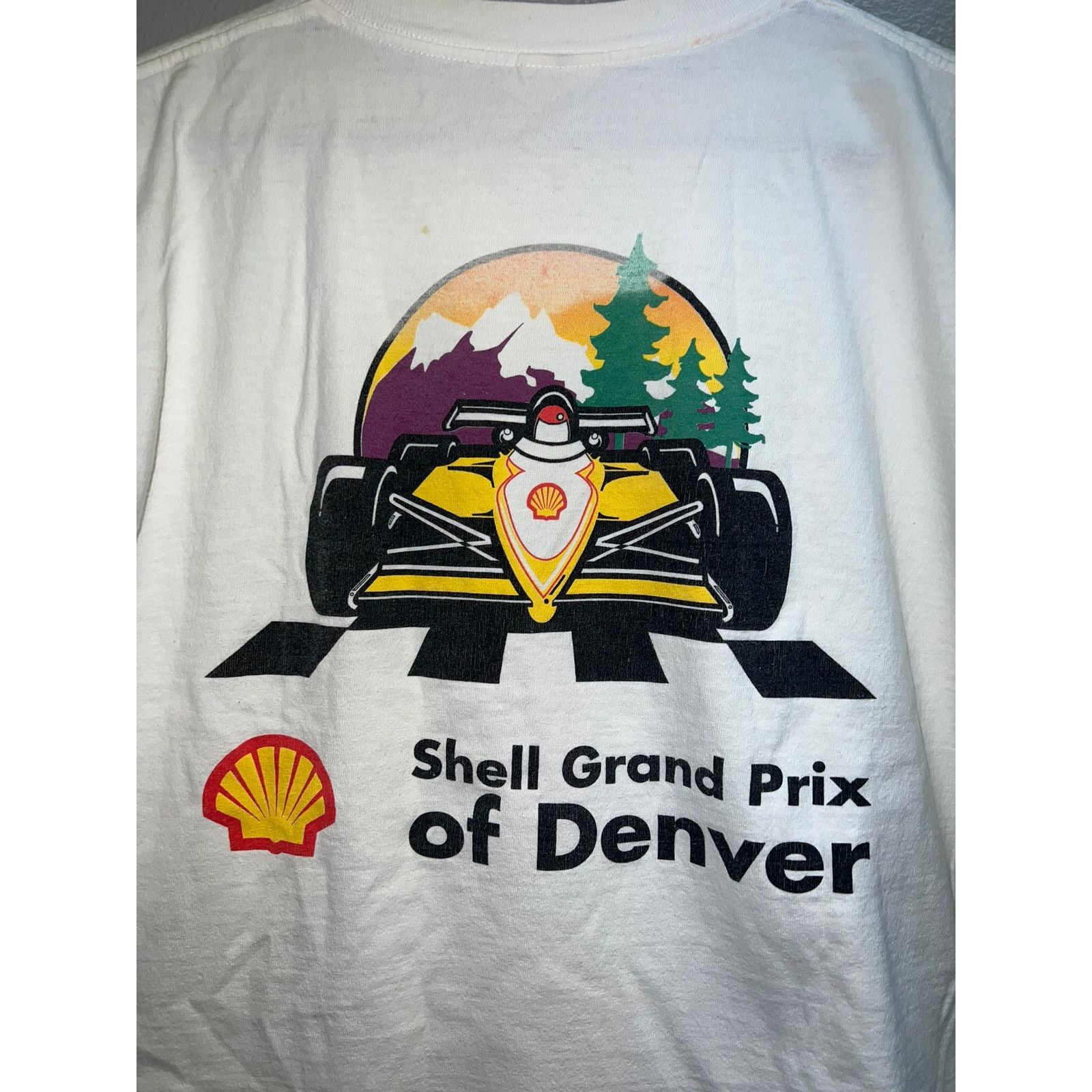 Fruit Of The Loom Vintage Shell Grand Prix Shirt Denver Waves Change Drag Race Size US XL / EU 56 / 4 - 8 Thumbnail