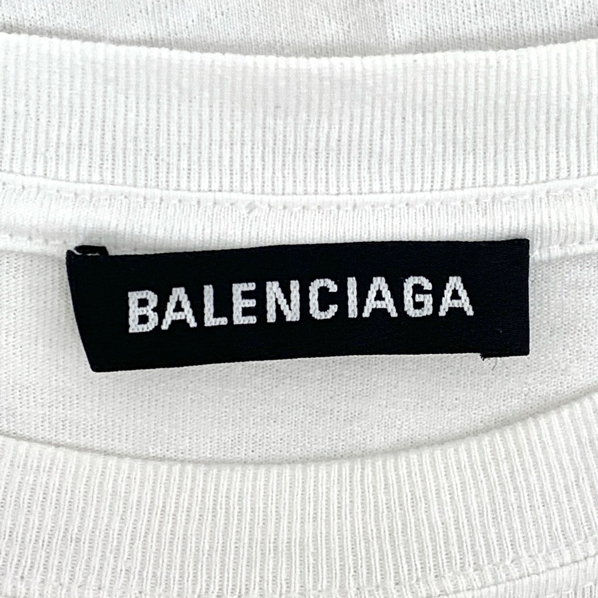 Balenciaga Balenciaga Logo T-Shirt White (XS) Size US XS / EU 42 / 0 - 6 Thumbnail
