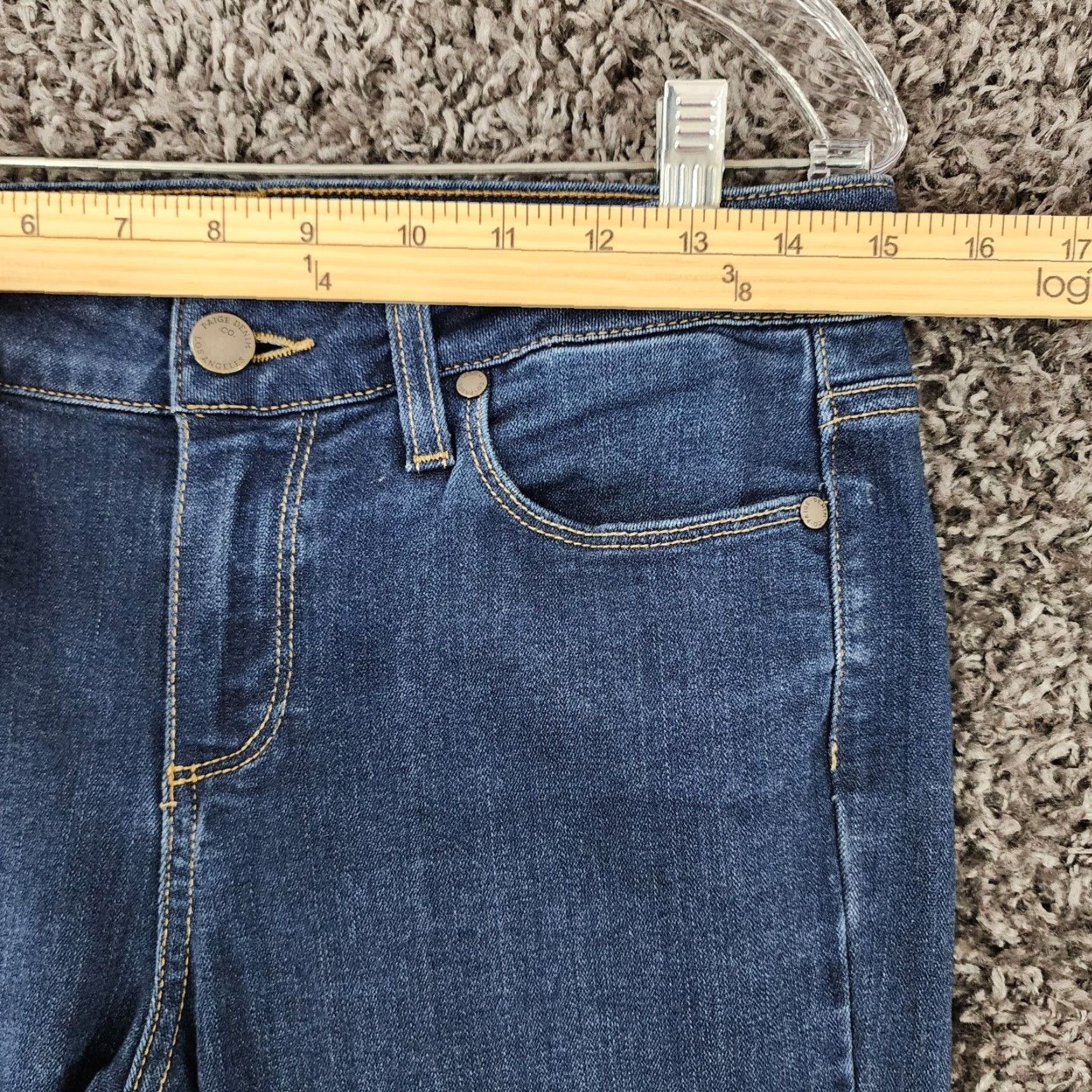 Paige Paige Skyline Skinny Blue Jeans Womens Size 29 Size 29" - 4 Thumbnail