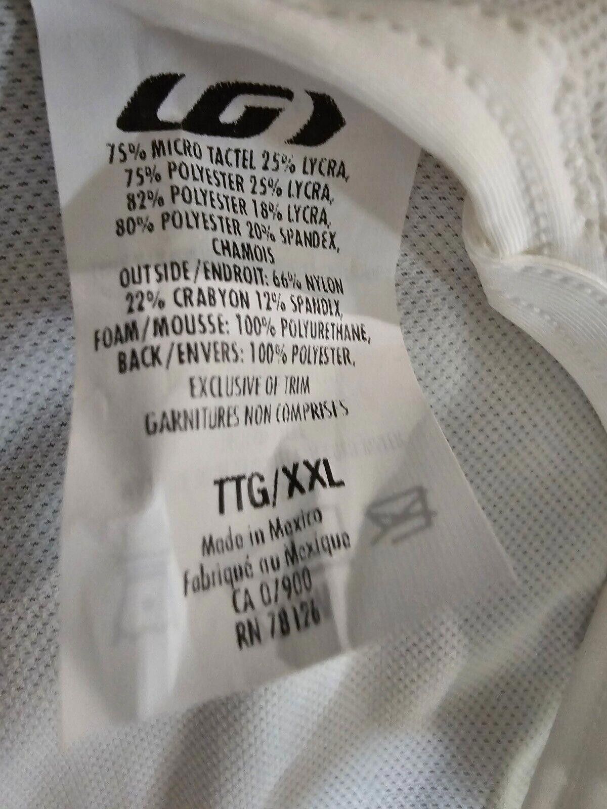Designer Garneau Attitude Sports XXL Bicycle padded bib USA NWT NWD Size ONE SIZE - 4 Thumbnail