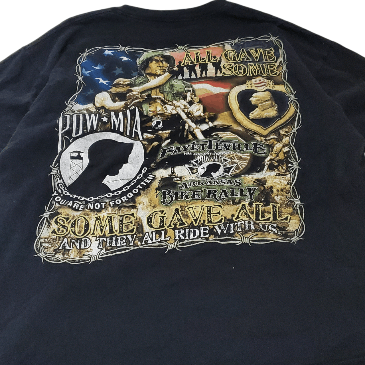 Vintage 2009 Biker Rally POW T-Shirt Size US XXL / EU 58 / 5 - 2 Thumbnail