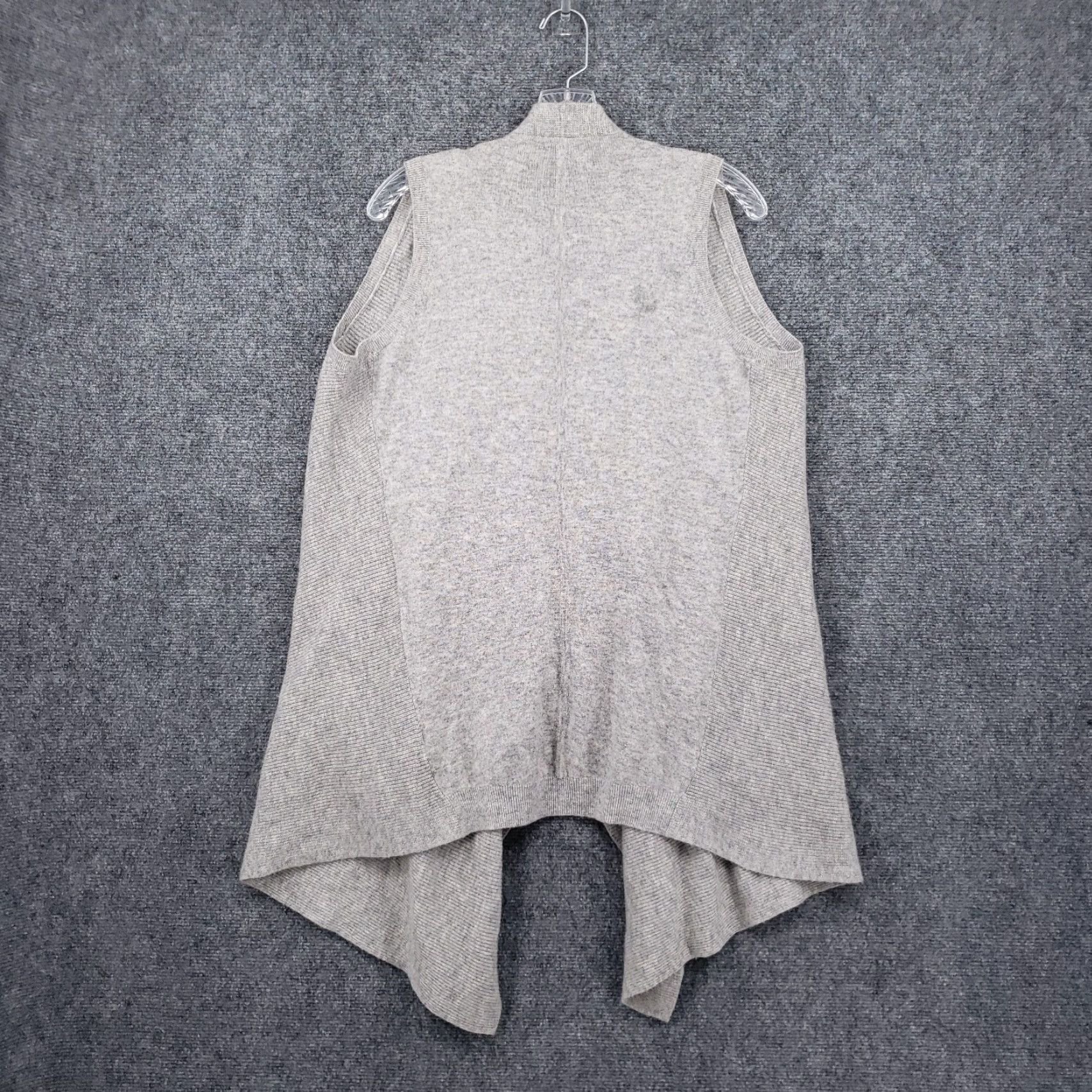 Vince Vince Cardigan Womens S Small Gray Wool Cashmere Blend Drape Waterfall Open Lightweight Casual Fall Winter Size S / US 4 / IT 40 - 2 Thumbnail