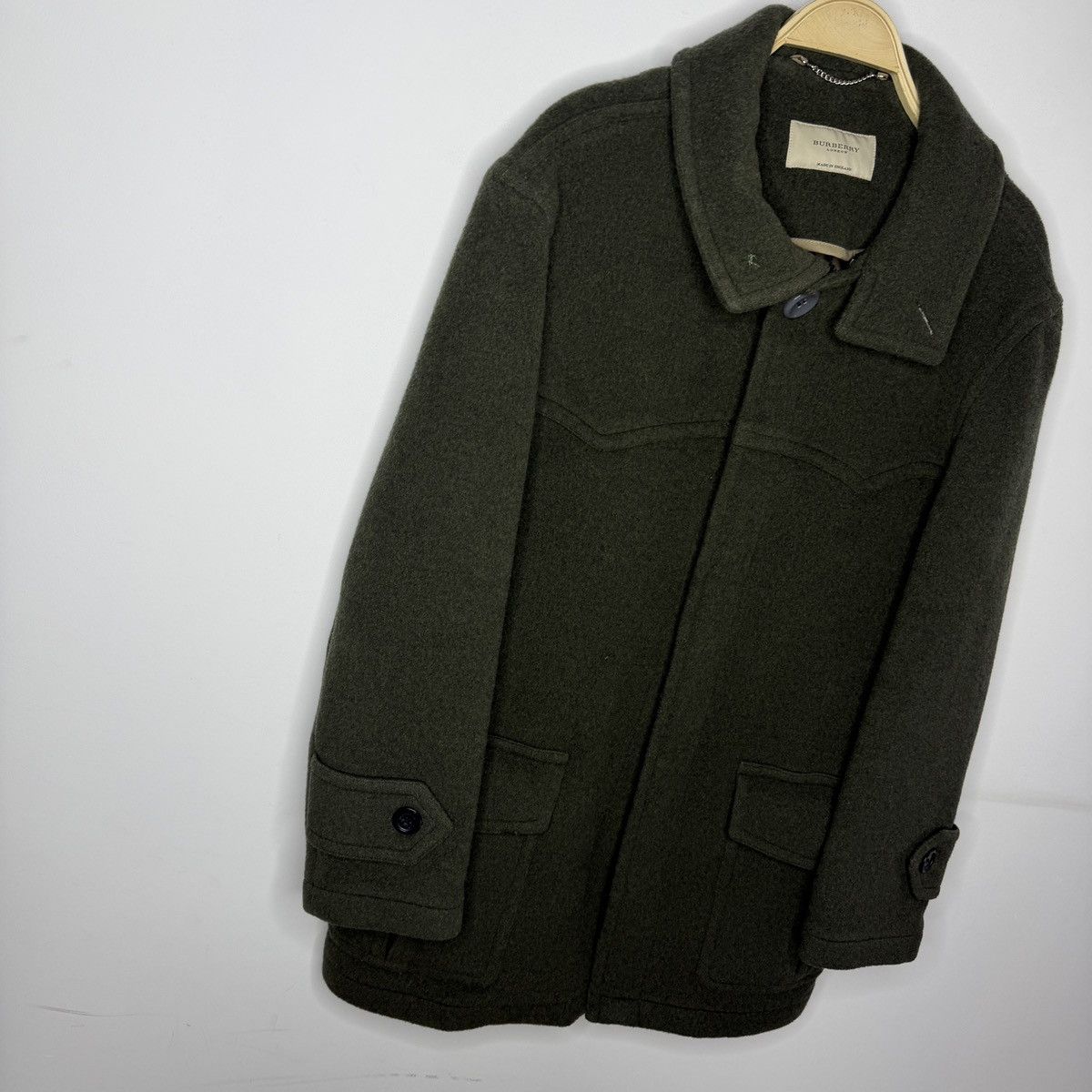 Burberry Burberry Wool Green Coat Size 50 Avant Garde Nova Check Size US M / EU 48-50 / 2 - 4 Thumbnail