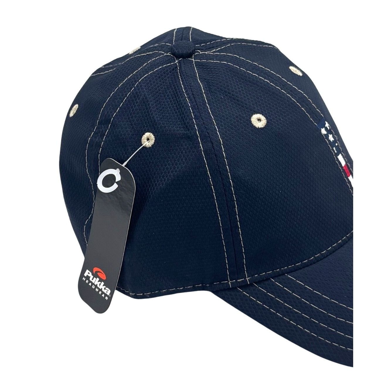 Other Pukka Stars and Stripes Tee Embroidered Mesh Golf Cap, Navy Size ONE SIZE - 6 Thumbnail