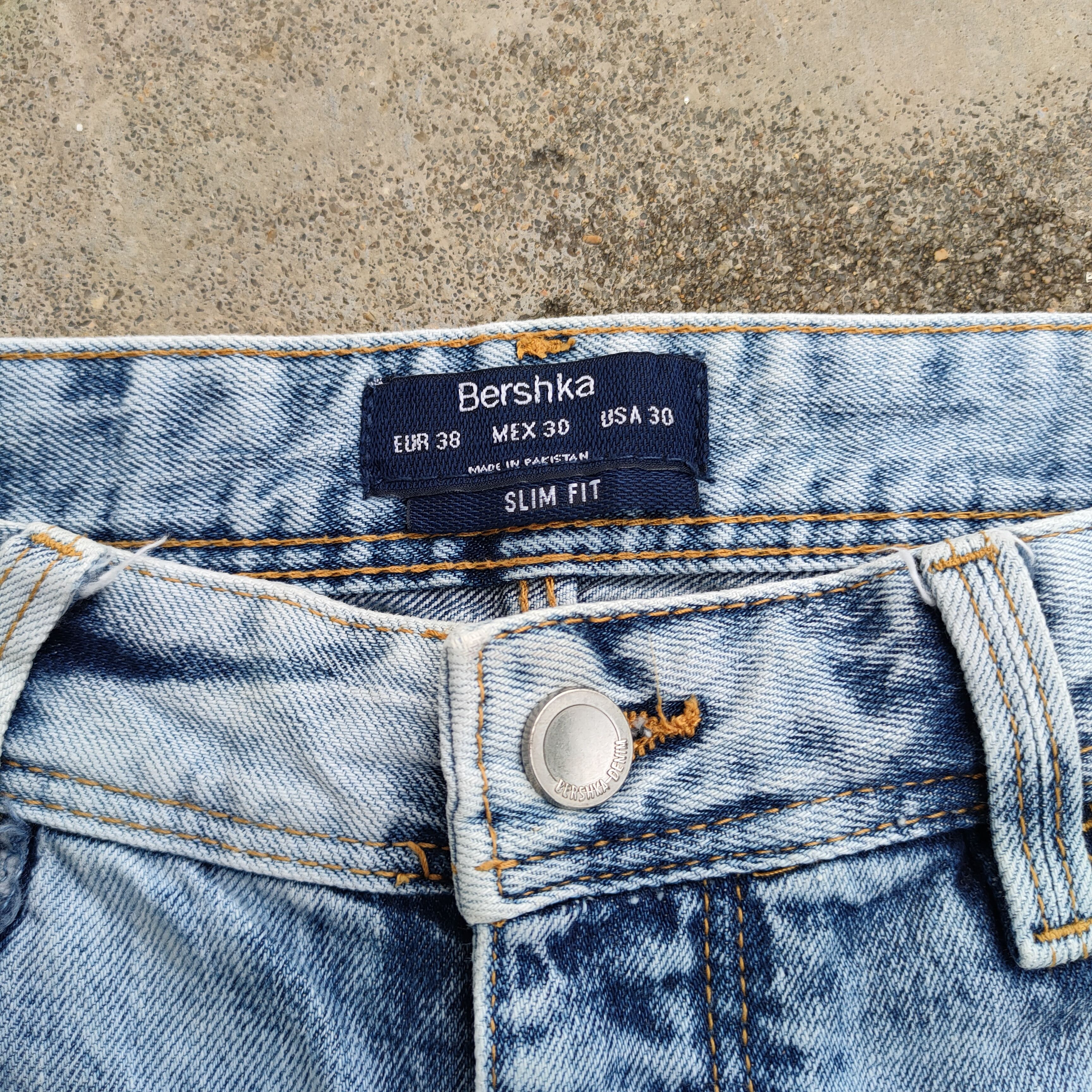 Bershka VINTAGE BERSHKA BORO PATCHWORK DISTRESSED JEANS DENIM PANTS Size US 31 - 6 Thumbnail
