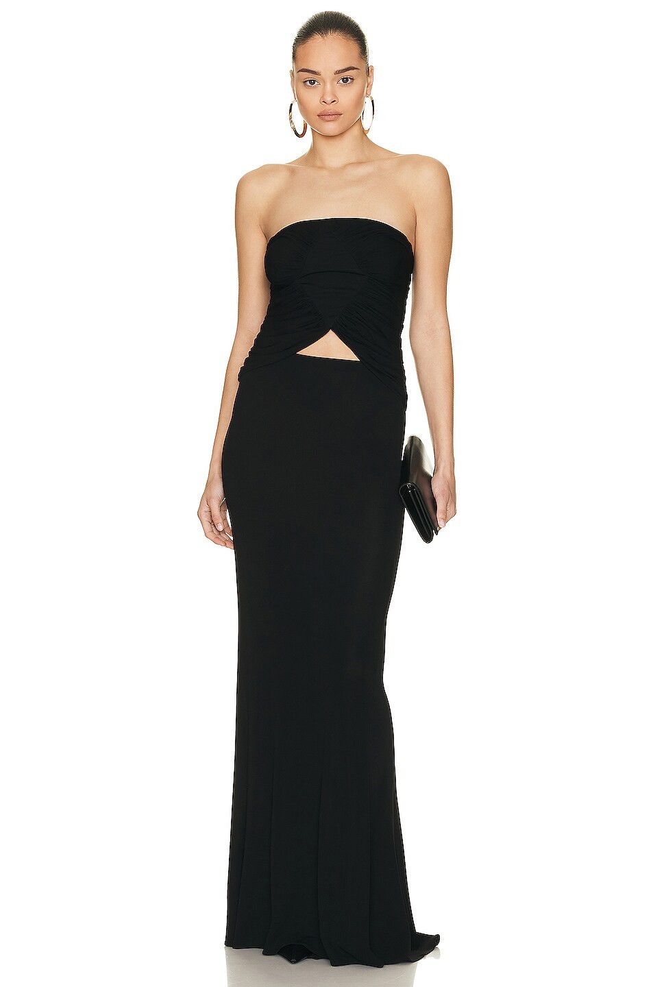 Saint Laurent Paris o1y0126 Maxi Skirt in Black Size 32" / US 10 / IT 46 - 4 Thumbnail