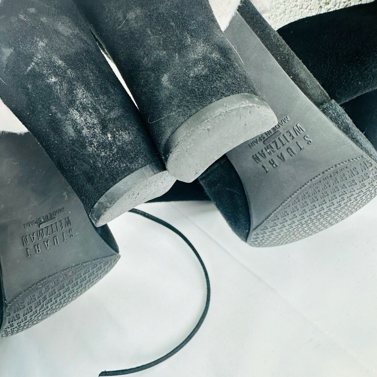 Stuart Weitzman Stuart Weitzman Highland Boots Black Suede Heeled Sz 5.5 Size US 5.5 / IT 35.5 - 10 Thumbnail