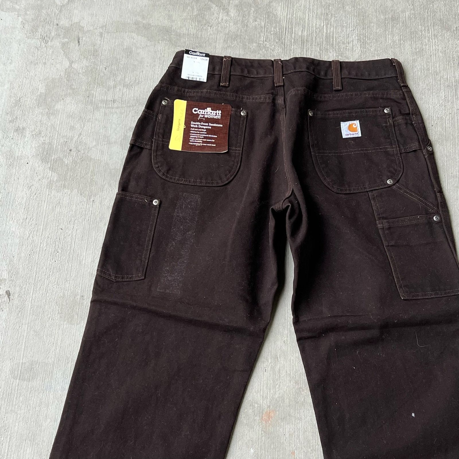 Carhartt × Vintage Carhartt WOMENS brown double knee work wear carpenter pants Size US 32 / EU 48 - 5 Thumbnail