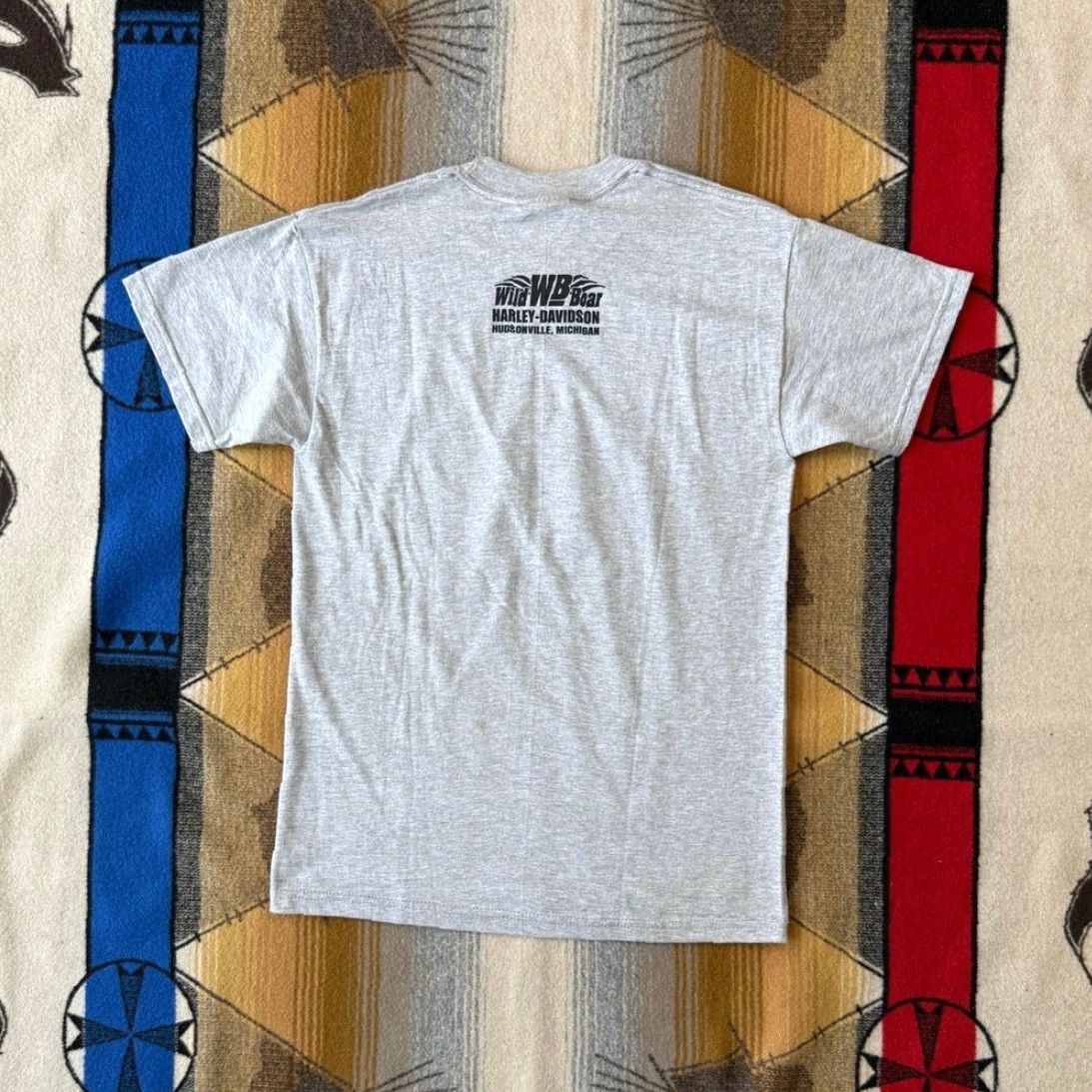 Harley Davidson VINTAGE Harley Davidson T-Shirt Women L Gray 90s Biker Grunge NWT NWT - wait, ensure only original words and no extra. Size L / US 10 / IT 46 - 2 Thumbnail