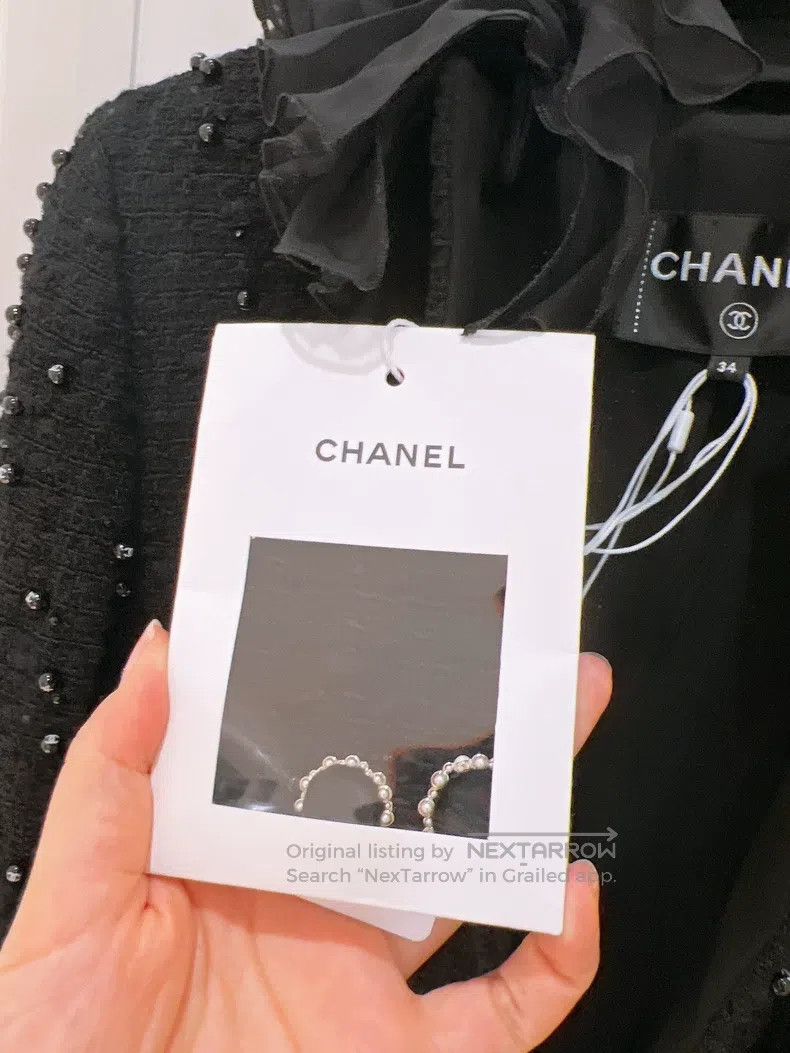 Chanel Chanel Castle series black pearl jacket Size XXS / US 00 / IT 34 - 8 Thumbnail