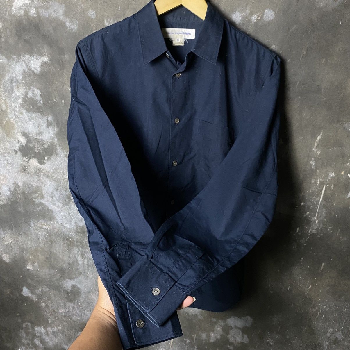 Comme des Garcons Homme vintage comme des garcons navy shirt france made Size US M / EU 48-50 / 2 - 3 Thumbnail