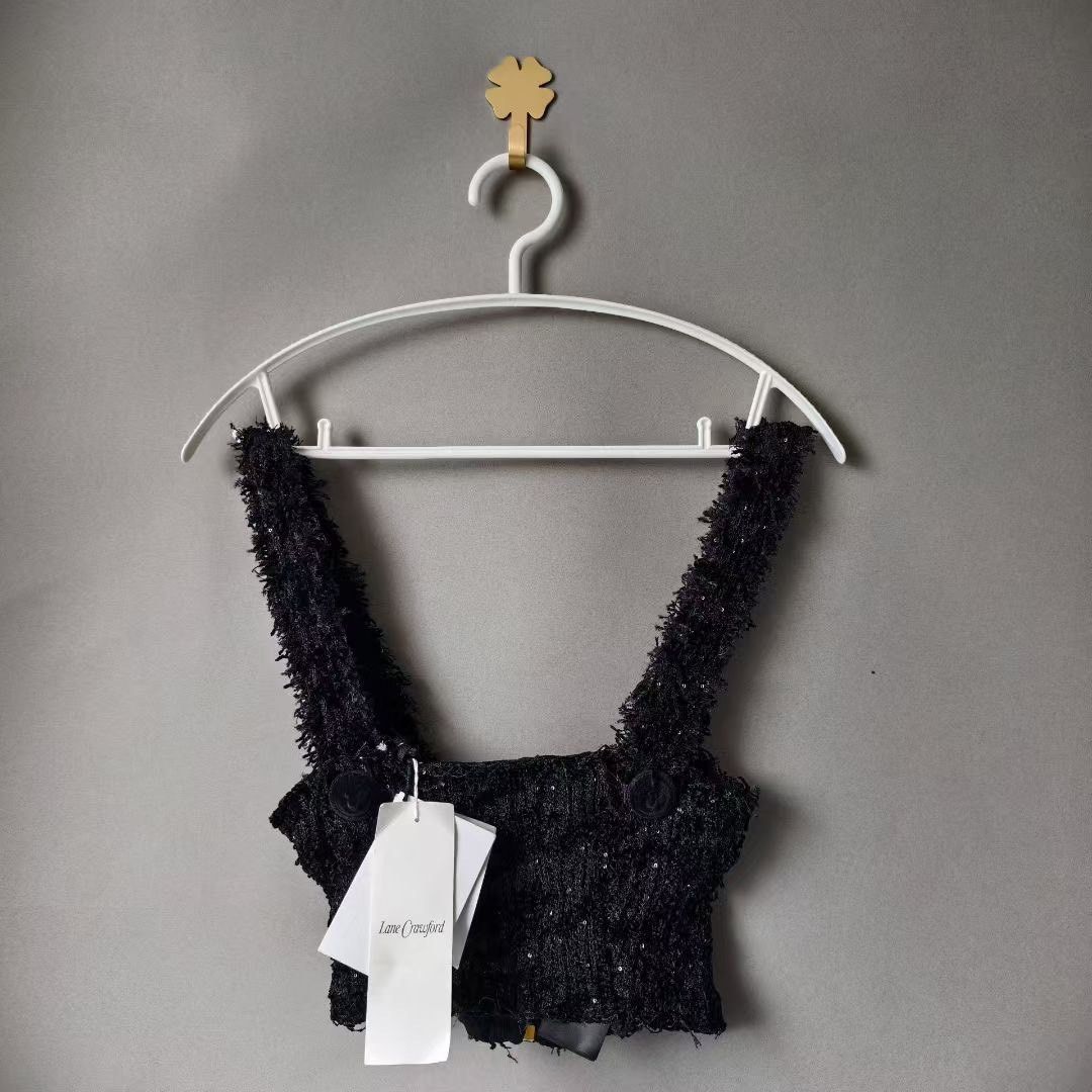 Balmain BALMAIN Button-Embellished Tweed Camisole Size XXS / US 00 / IT 34 - 1 Thumbnail