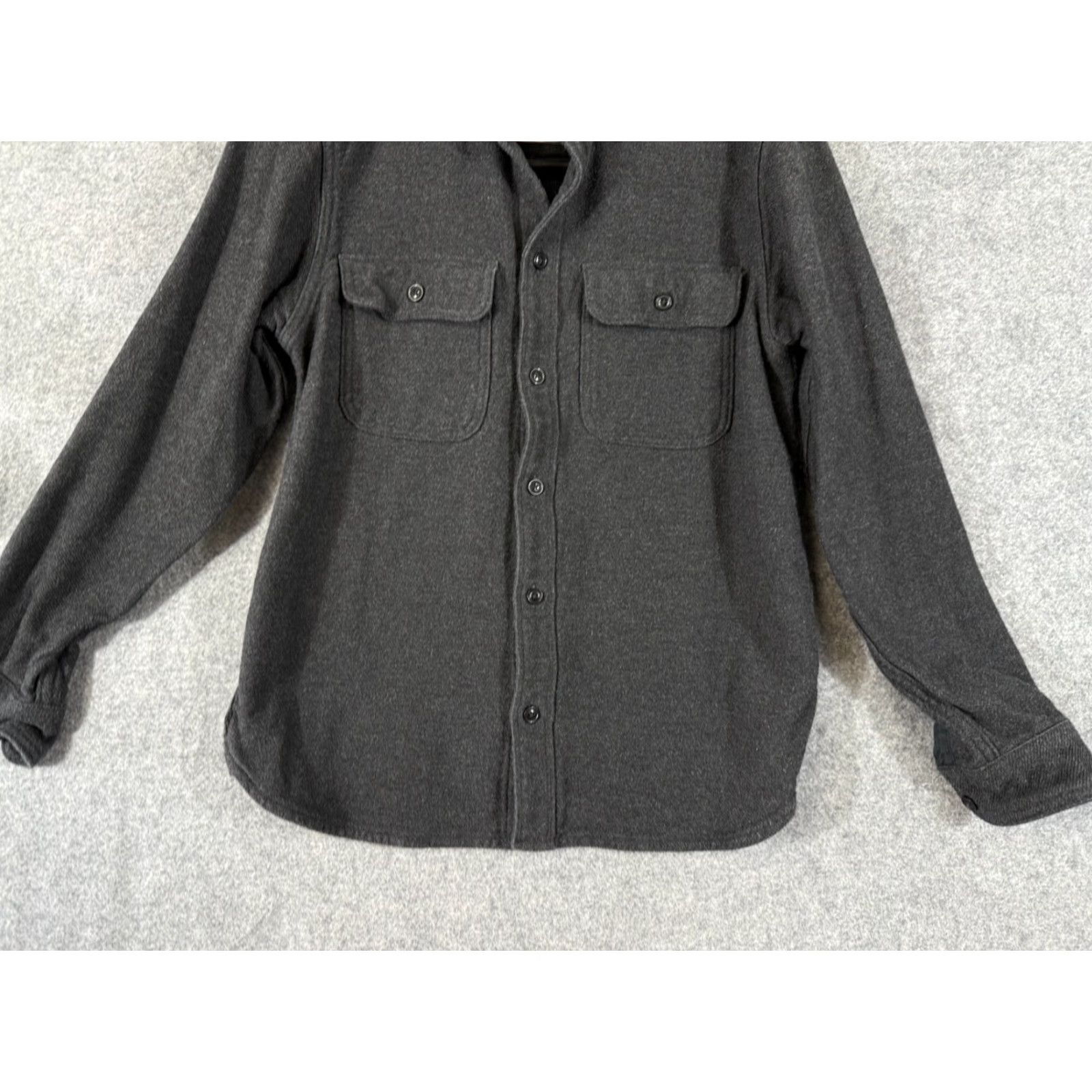 Everlane Everlane Shirt Jacket Womens S Black Cotton Flap Pockets Button-Up Long Sleeve Size S / US 4 / IT 40 - 4 Thumbnail