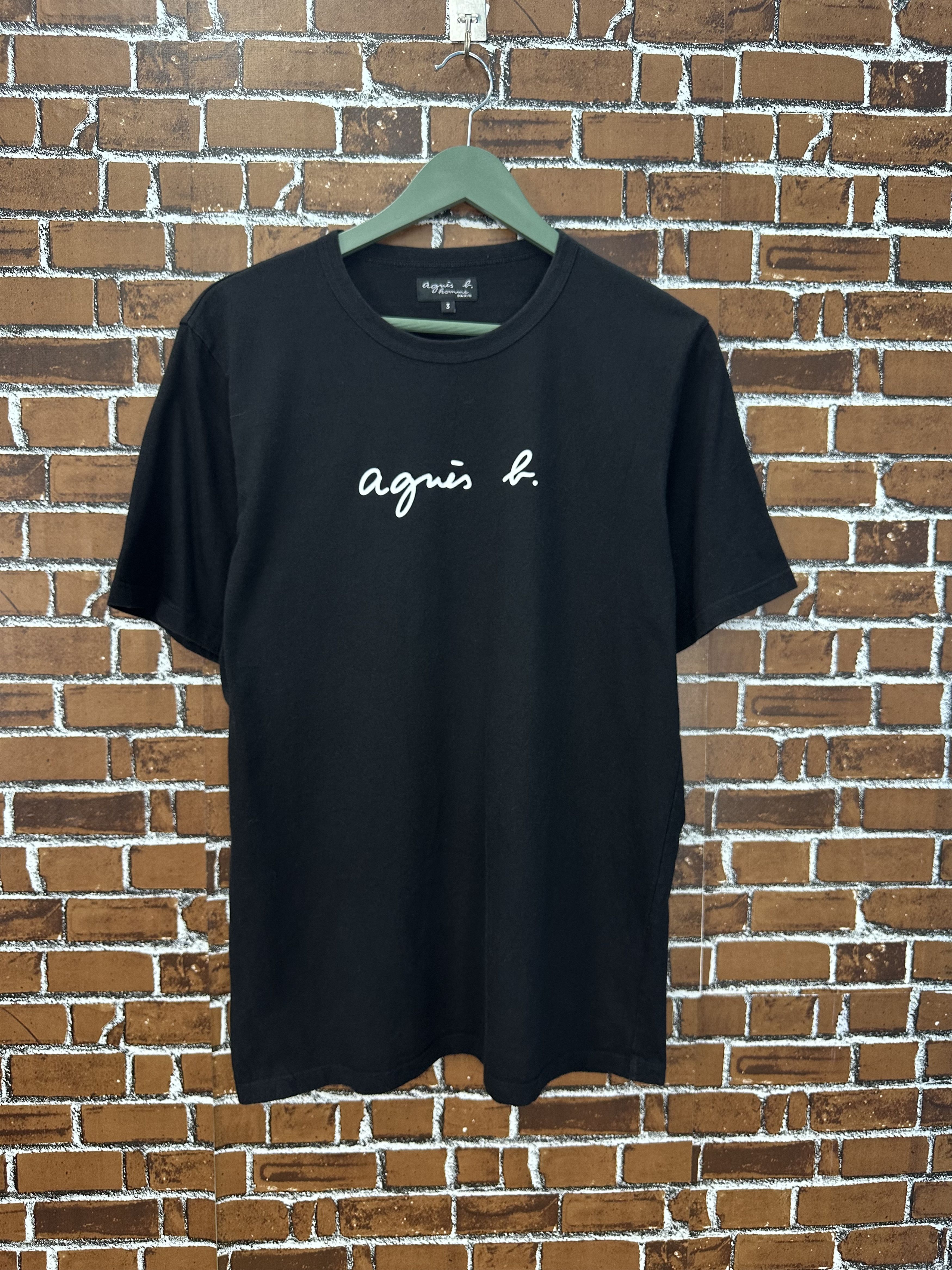 agnes b. VTG Agnes B Homme Paris stripe tshirt japan 90s grunge