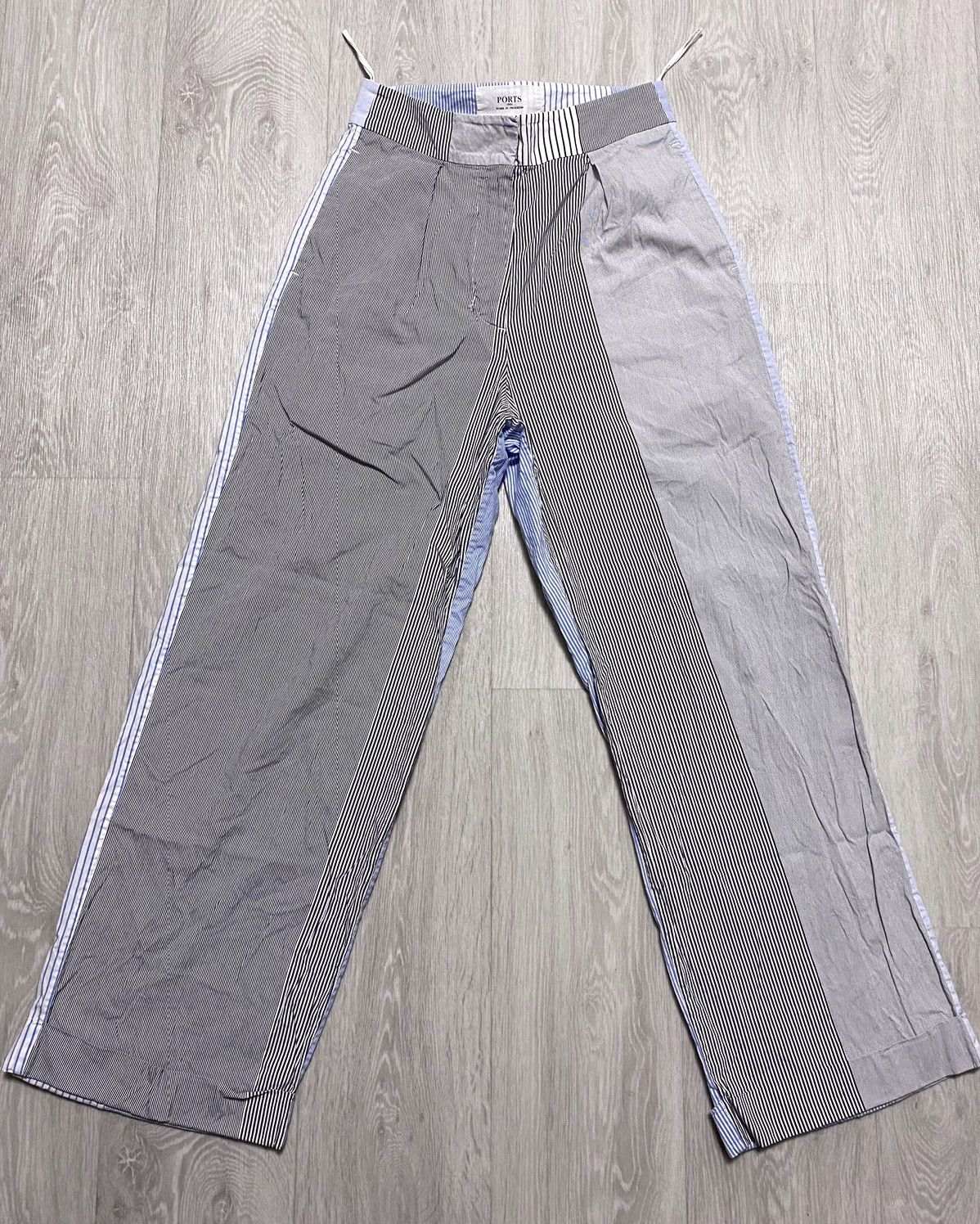 Ports 1961 Women’s Ports 1961 Patchwork Striped Trousers Pants Culottes Size 27" / US 4 / IT 40 - 9 Thumbnail