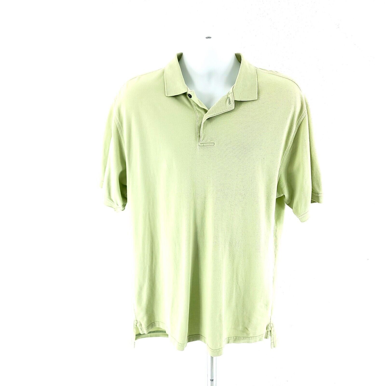 Jos. A. Bank Jos A Bank Stays Cool Large Cotton Collared Light Green Polo Size US L / EU 52-54 / 3 - 2 Thumbnail