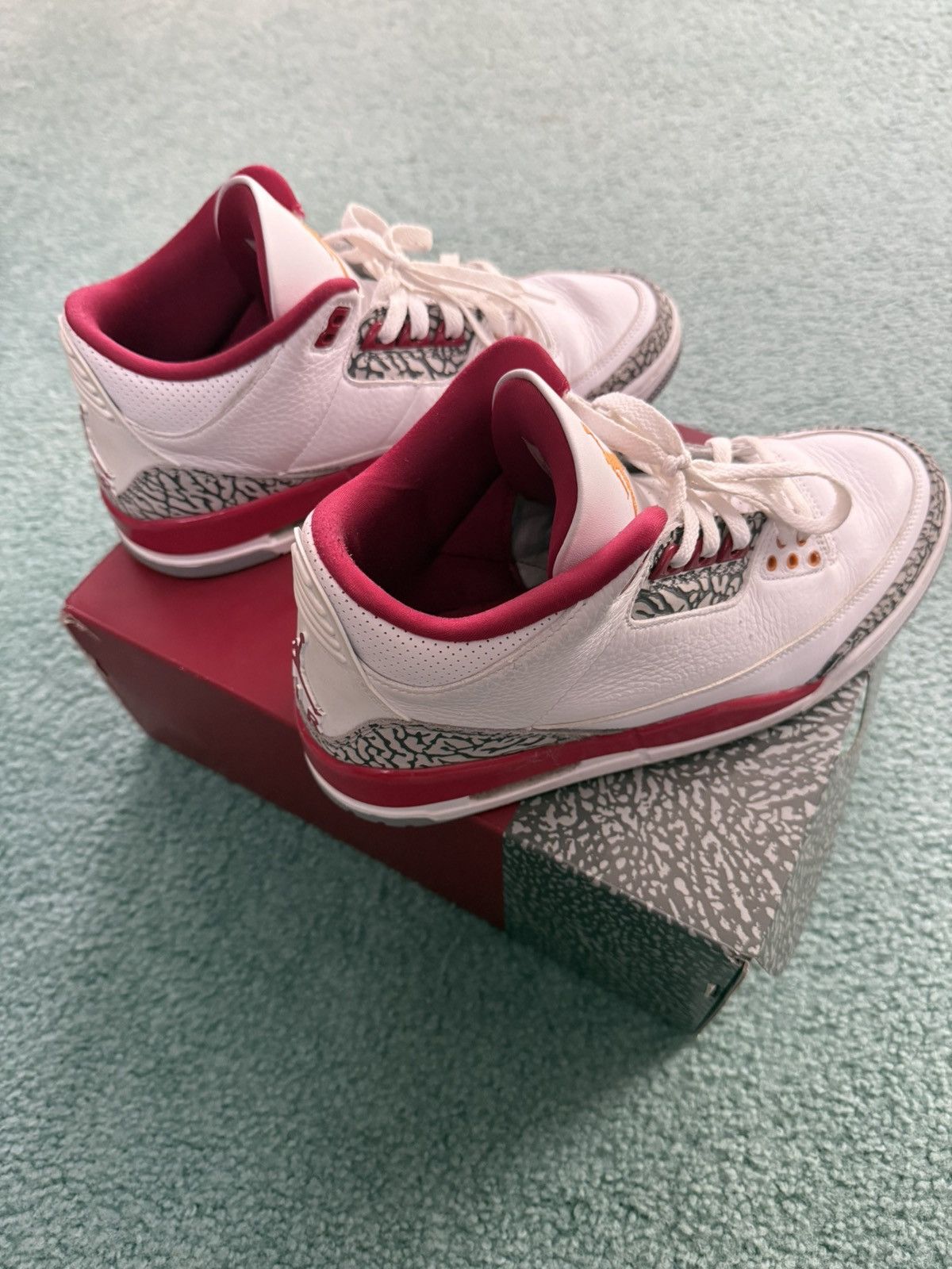 Jordan Brand Jordan Retro 3 Cardinal Red Size US 10 / EU 43 - 6 Thumbnail
