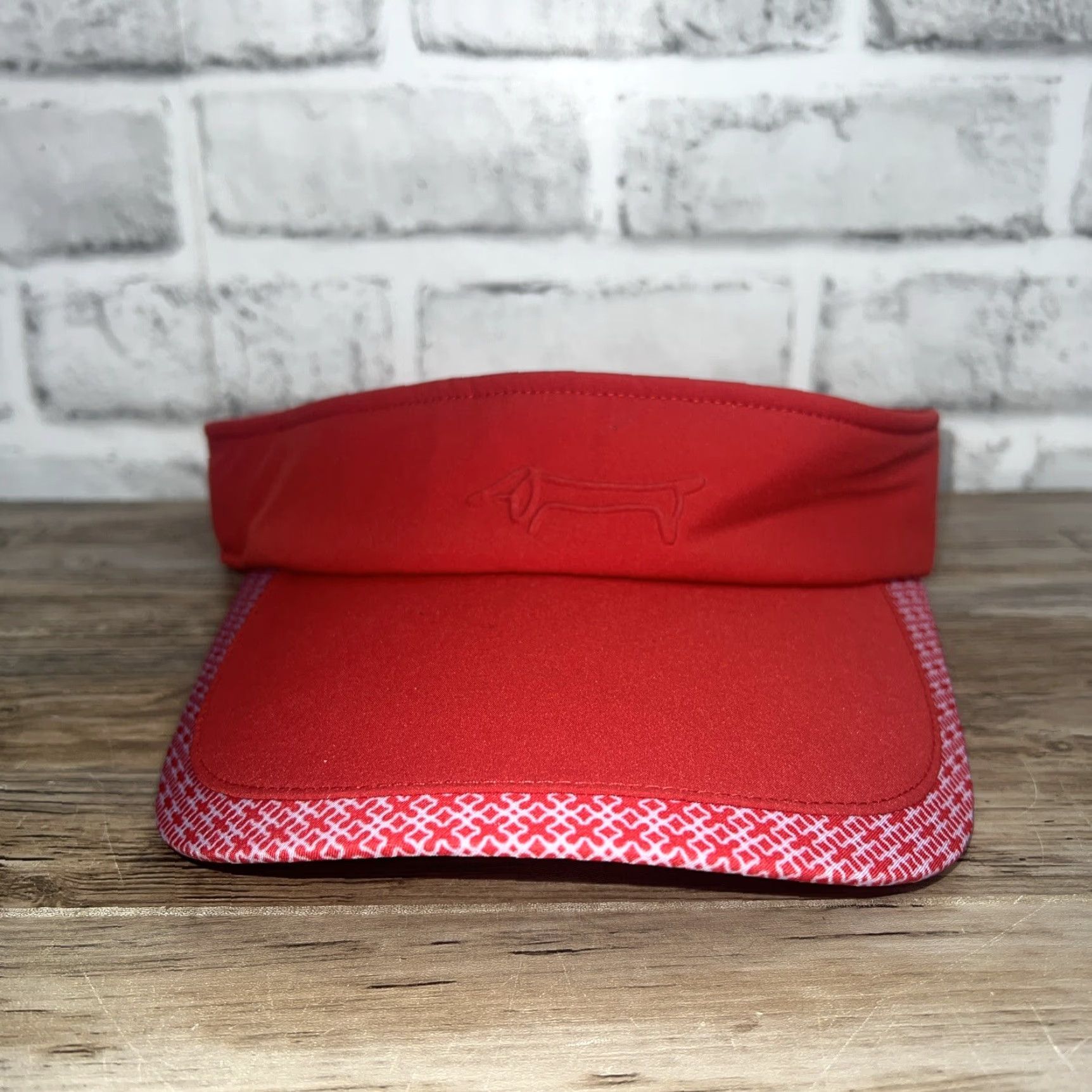 Vintage Louis Castel Visor Hat Red Strap Back One Size Men Hat Size ONE SIZE - 4 Thumbnail