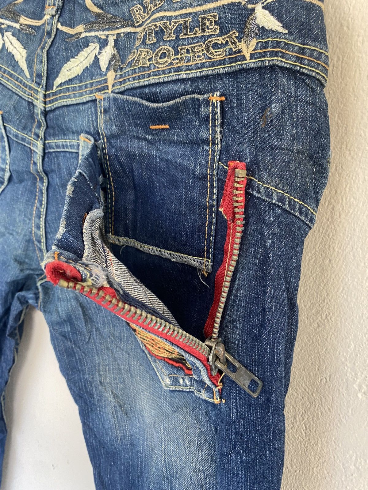 Le Grande Bleu (L.G.B.) RED PEPPER 2000s Denim Size US 32 / EU 48 - 12 Thumbnail