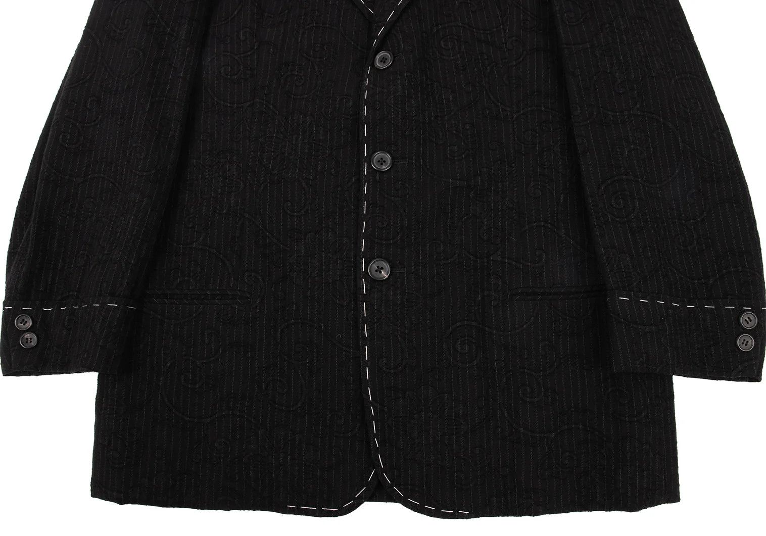 Yohji Yamamoto Yohji Yamamoto Wool Pinstripe Jacket Size US M / EU 48-50 / 2 - 7 Thumbnail