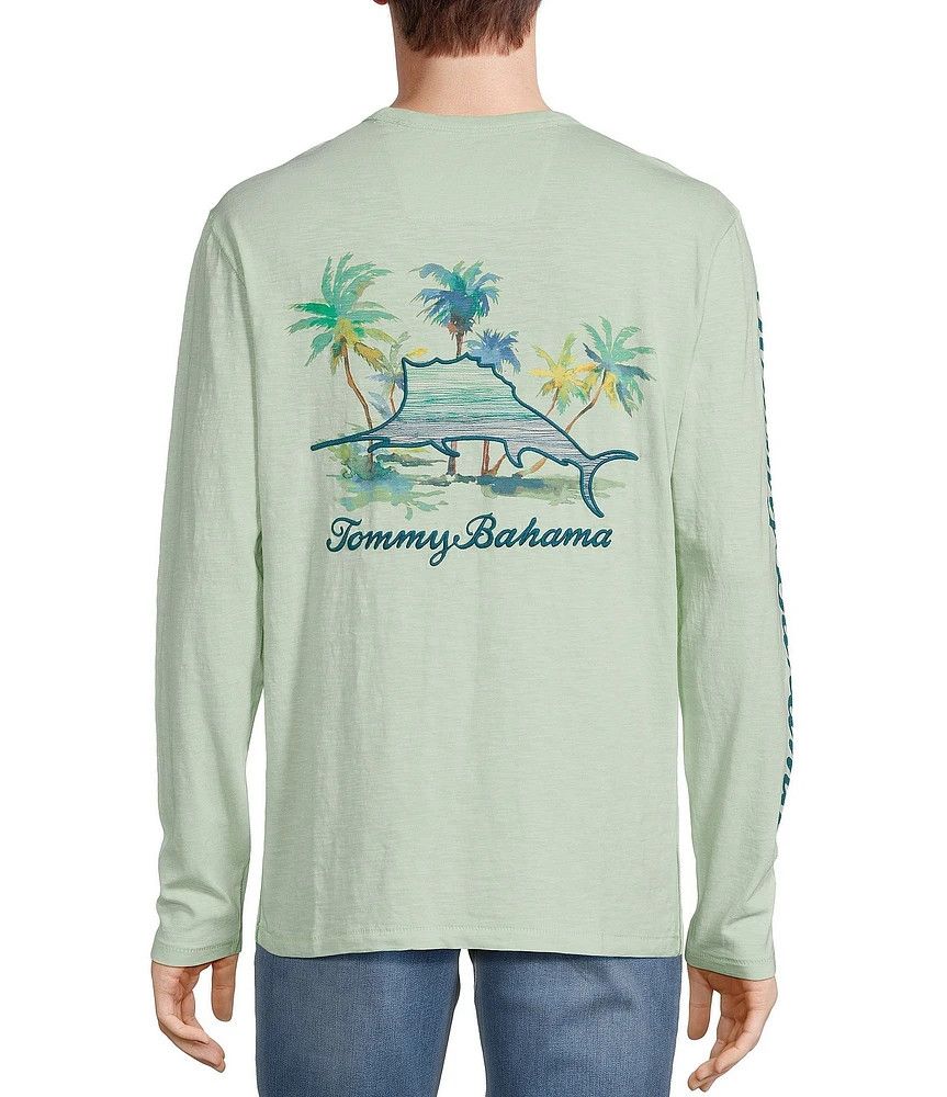 Tommy Bahama Tommy Bahama Marlin Mirage Lux Long Sleeve T-Shirt 2XLT Size US XXL / EU 58 / 5 - 3 Thumbnail