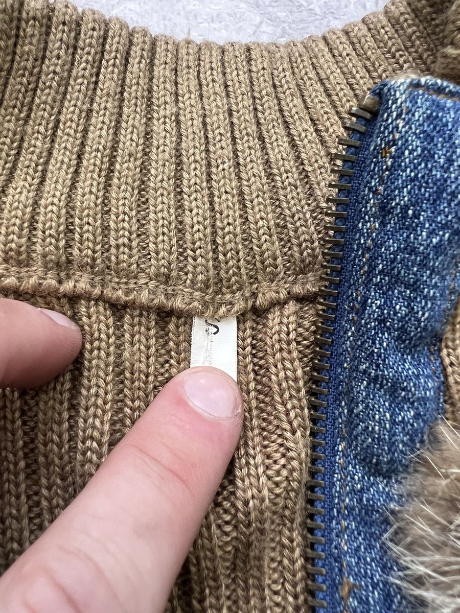 Hysteric Glamour × Vintage Vintage fur diesel style zip cotton sweater hood Size S / US 4 / IT 40 - 7 Thumbnail