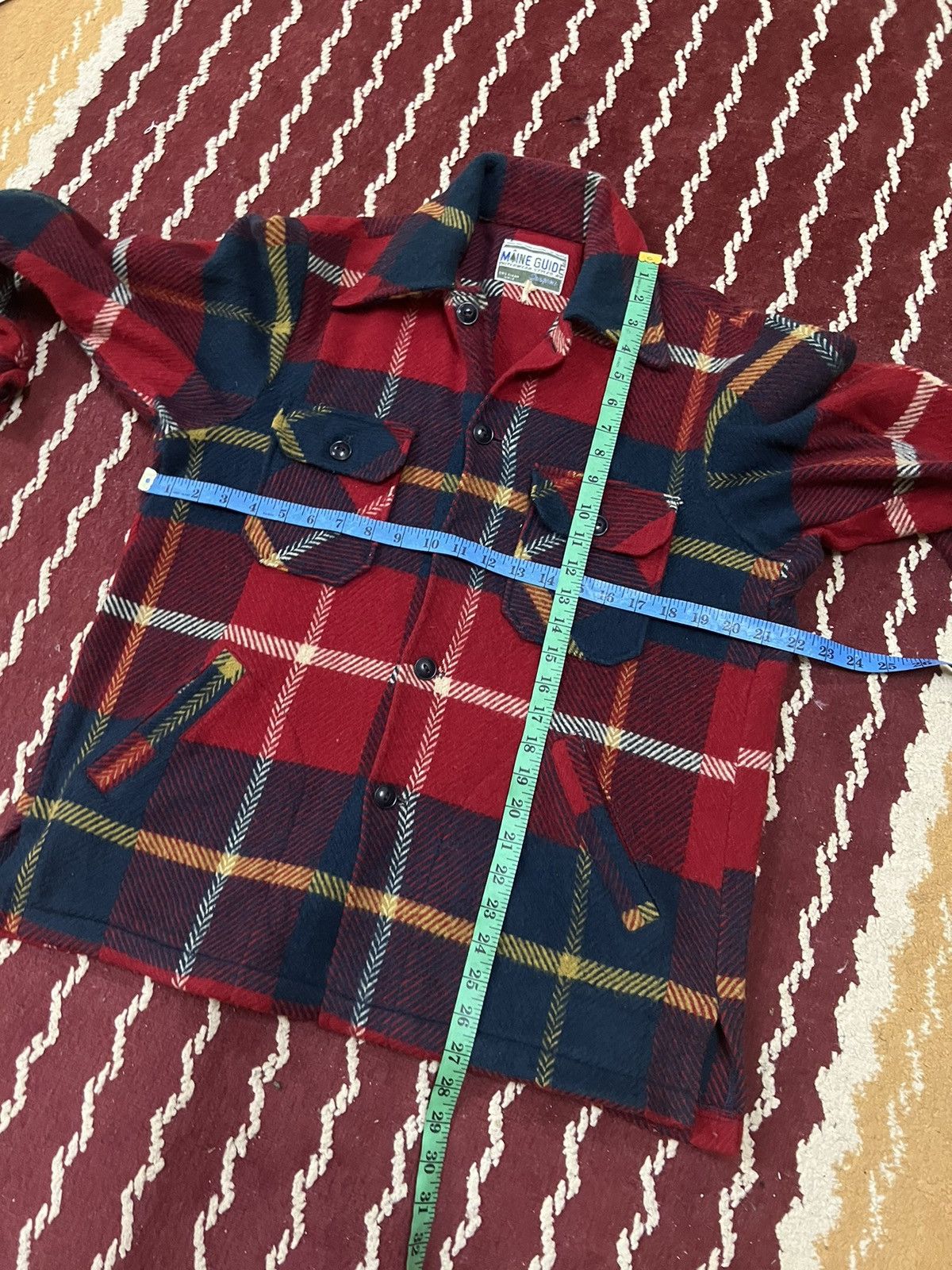 Maine Guide × Vintage VINTAGE MAINE GUIDE STRIPED WOOL BUTTON UP JACKET Size US M / EU 48-50 / 2 - 7 Thumbnail