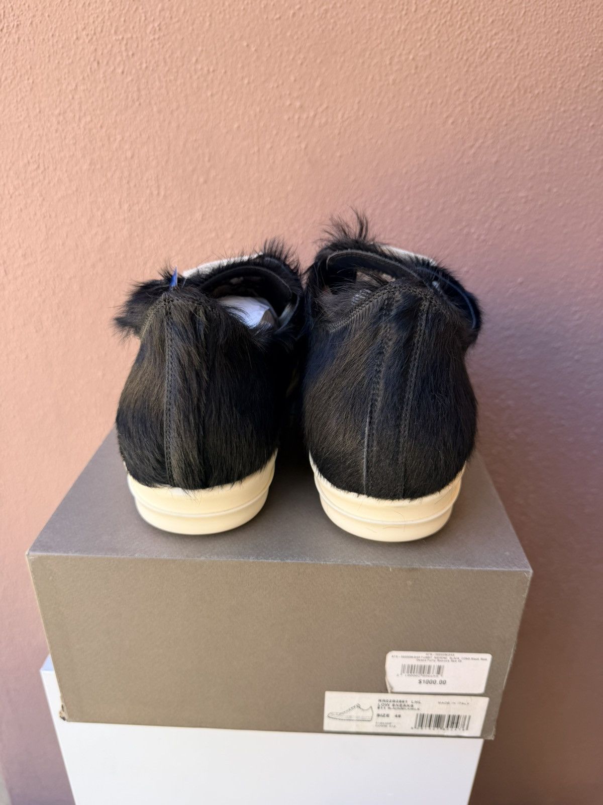 Rick Owens Rick owens low top pony hair romone Size US 14 / EU 47 - 4 Thumbnail