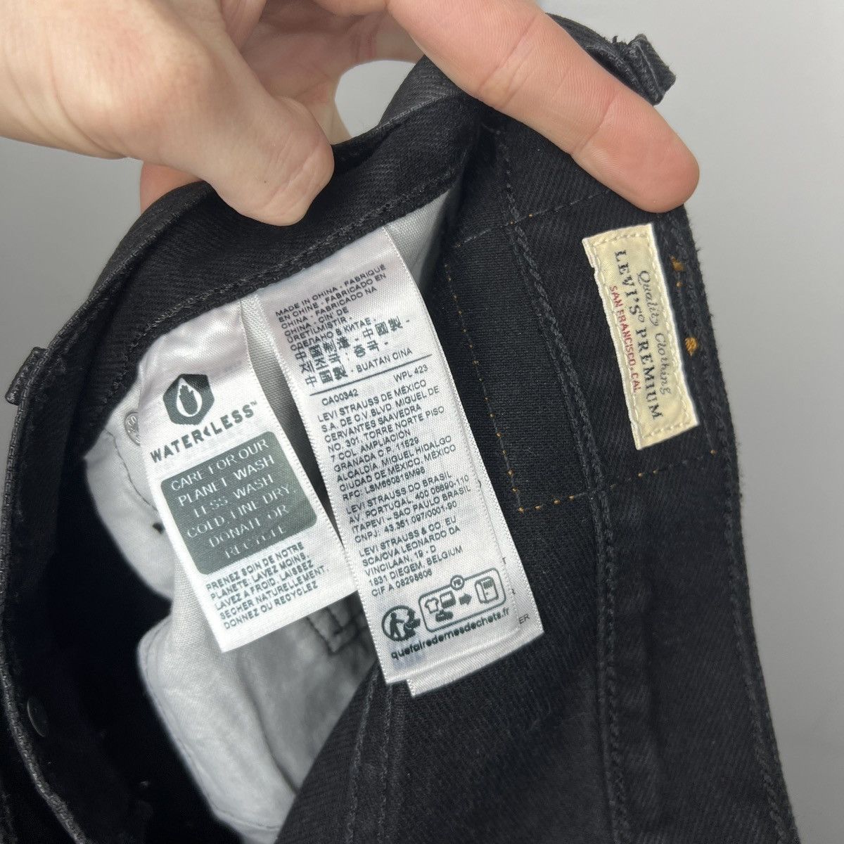 Levi's Vintage Levi's 501 Waxed Denim Jeans Trousers Pants Black Size US 32 / EU 48 - 10 Thumbnail