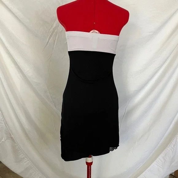 Other Vintage Vanity Black and White Mini Dress Small Size S / US 4 / IT 40 - 2 Thumbnail
