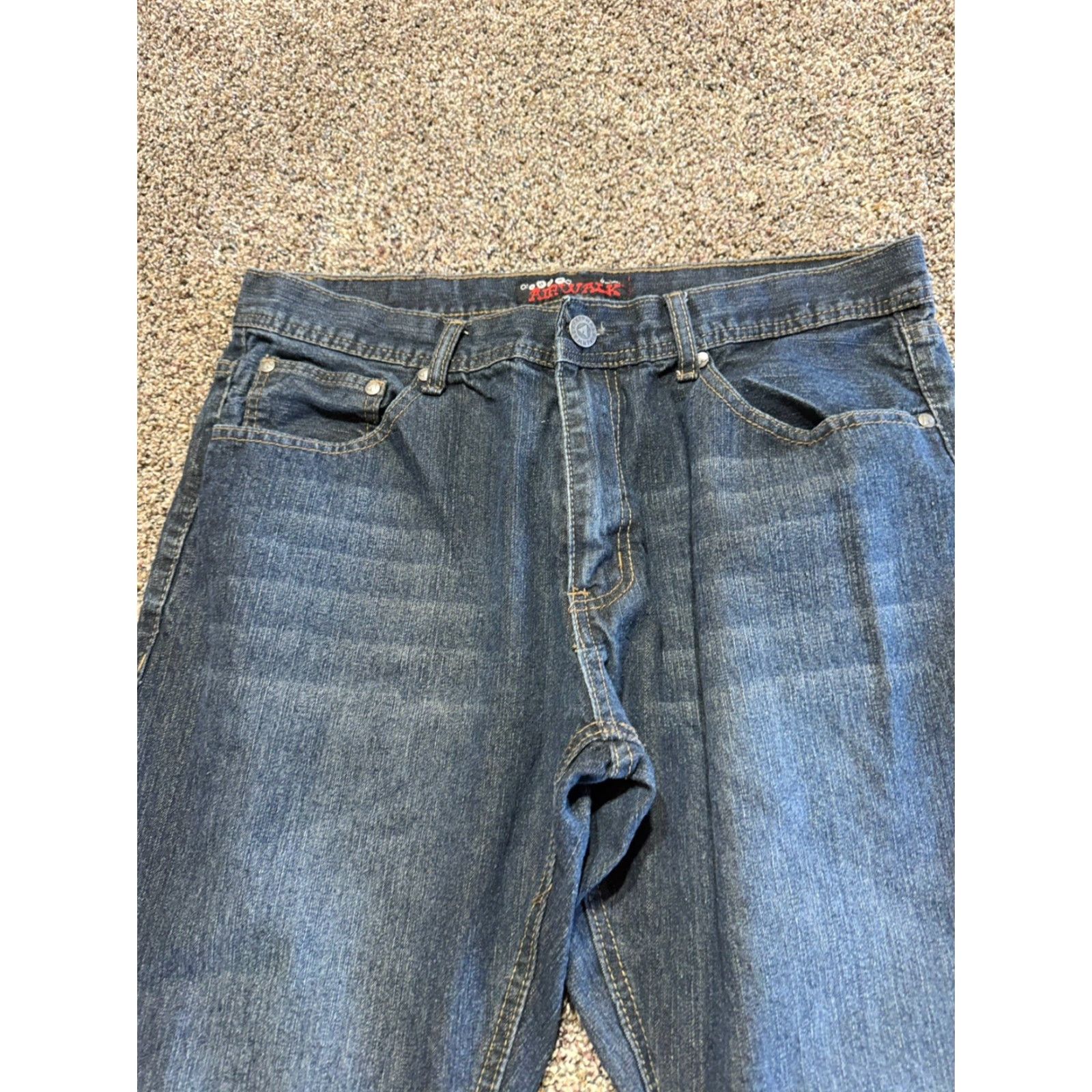 Airwalk VINTAGE AIRWALK Jeans Men 36X32 Blue Denim Cotton 5-Pocket Straight Bootcut Size US 36 / EU 52 - 2 Thumbnail