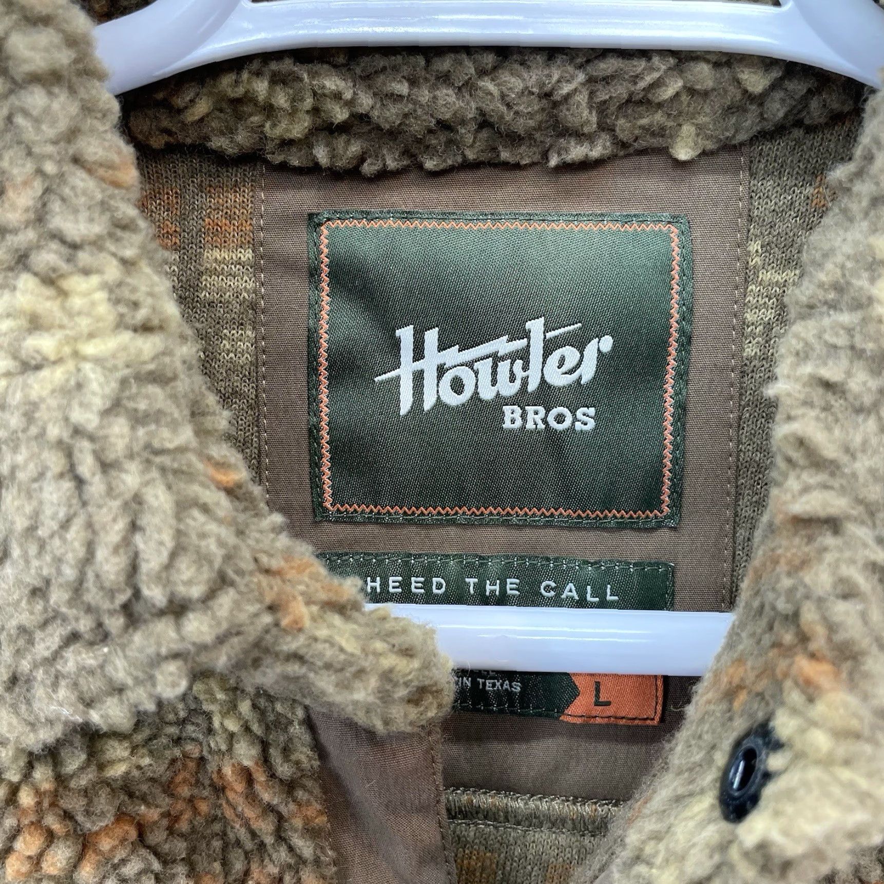 Howler Brothers VINTAGE Howler Brothers Allegheny Overshirt Jacket Men L Striped Brown Polyester Fleece Pockets Snap Button Hunting Hiking Outdoor Western 90s? Size US L / EU 52-54 / 3 - 3 Thumbnail