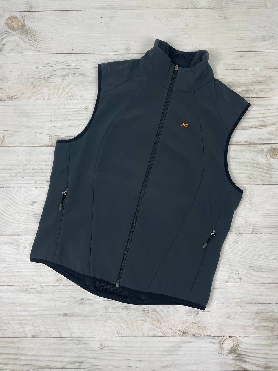 image of Kjus Impact Vest Softshell Gilet D30 Technology Protection in Grey, Men's (Size Large)