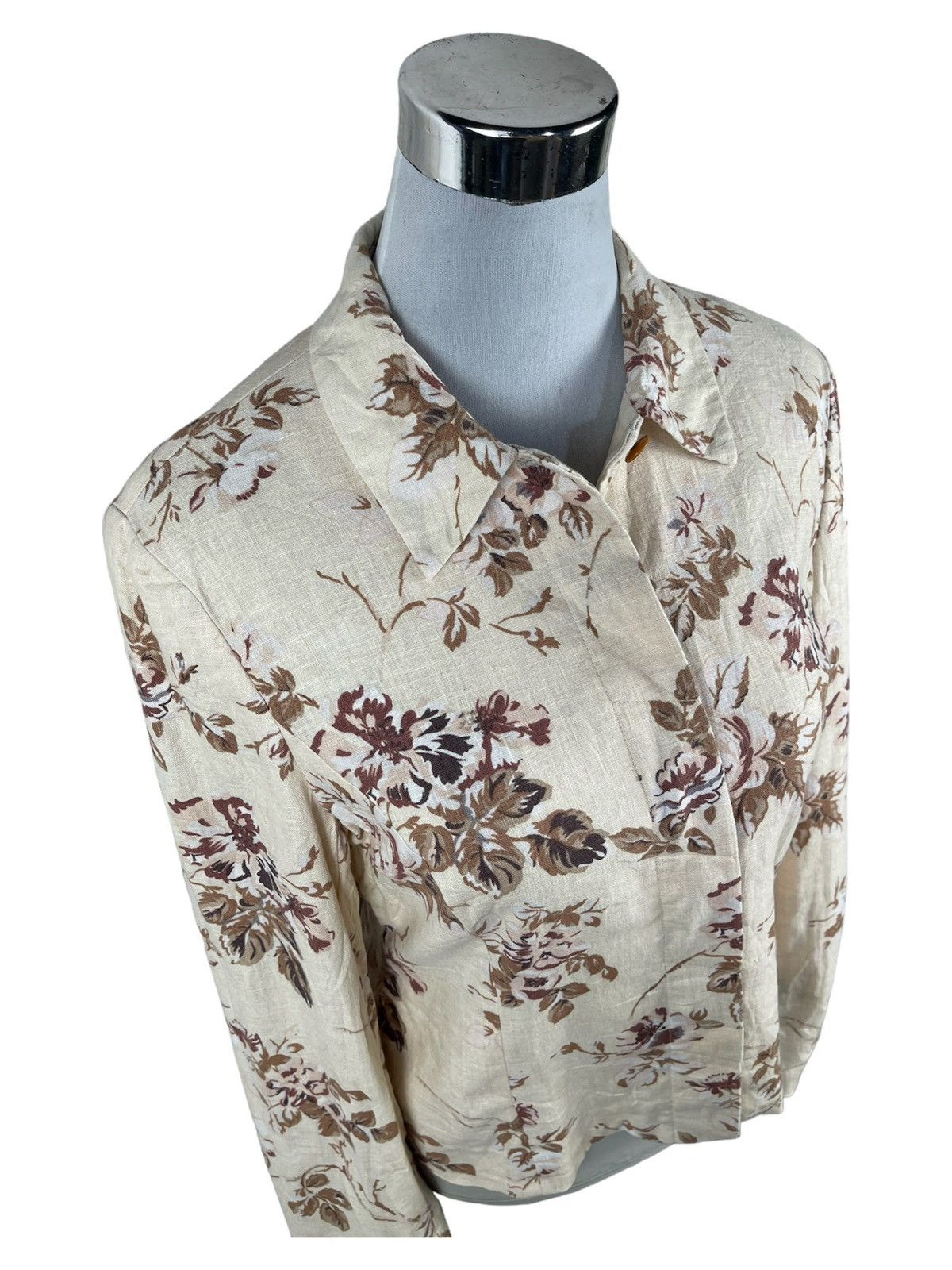 Laura Ashley LAURA ASHLEY FLORAL CROP TOP BLOUSE Size M / US 6-8 / IT 42-44 - 3 Thumbnail