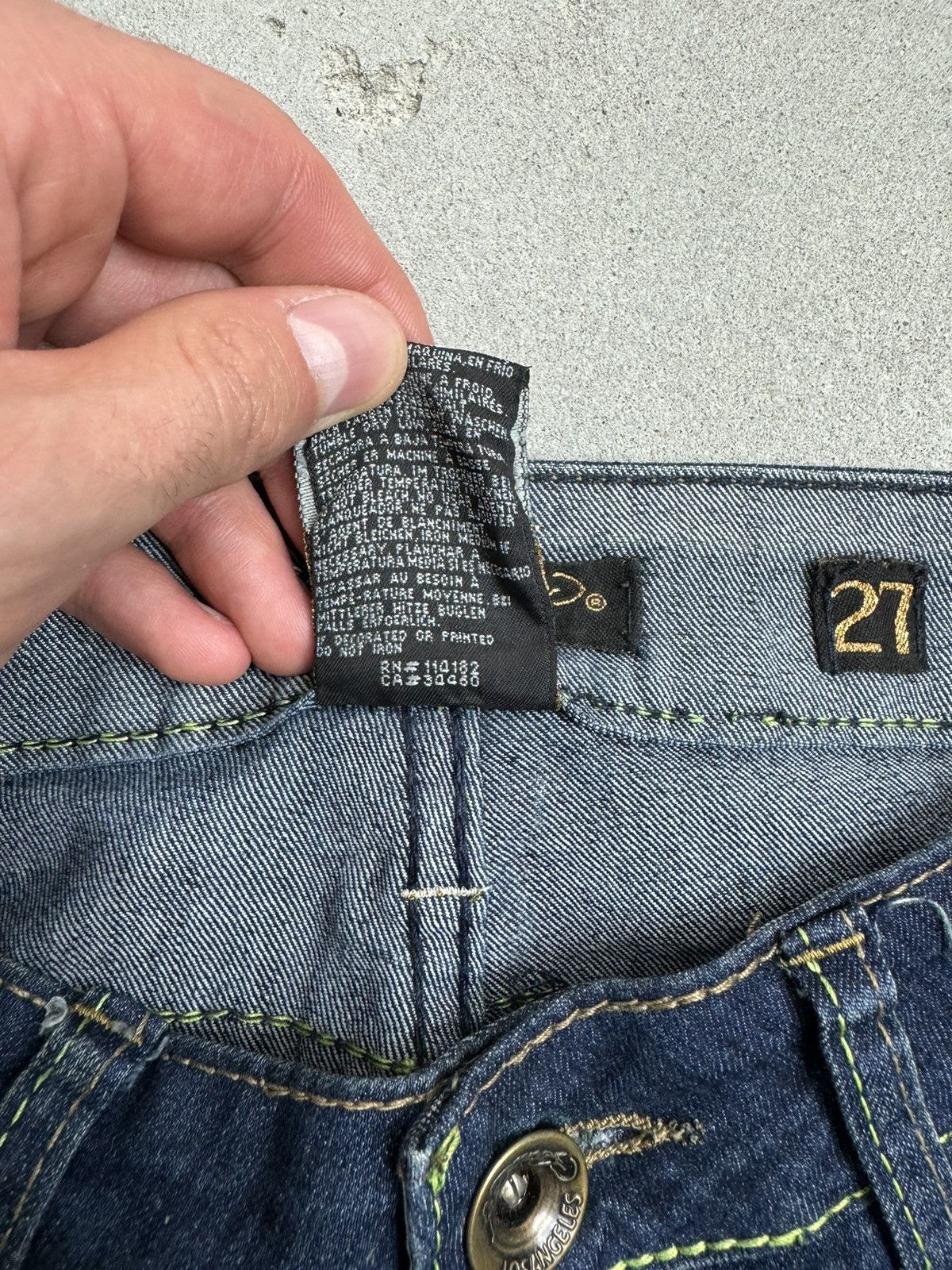 Ed Hardy Vintage Ed Hardy Jeans Skull Tattoo Embroidered Logo Size 27" / US 4 / IT 40 - 8 Thumbnail