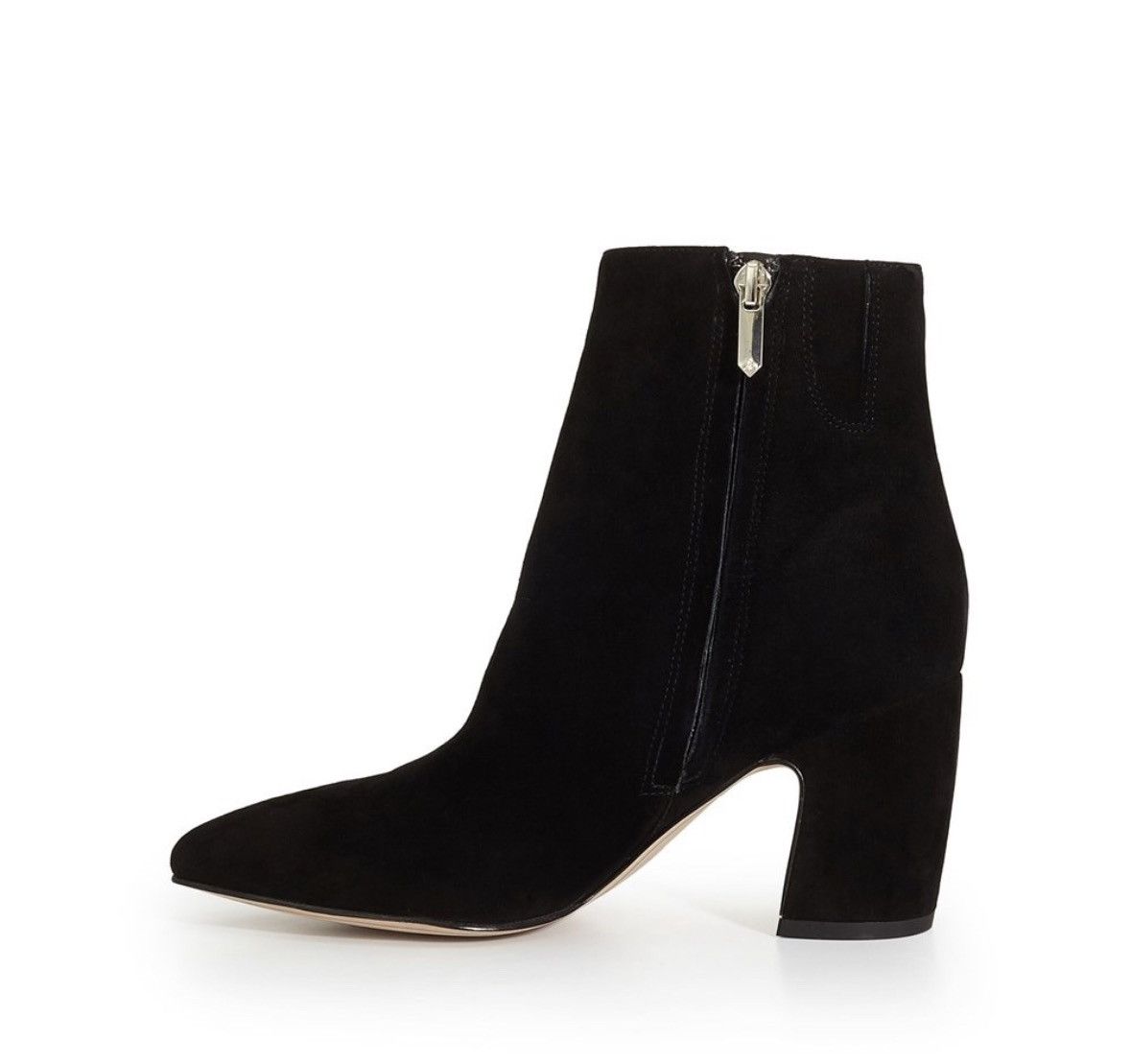 Sam Edelman Sam Edelman Suede boots Pointy Hilty Ankle Block Black 6.5 Size US 6.5 / IT 36.5 - 2 Thumbnail
