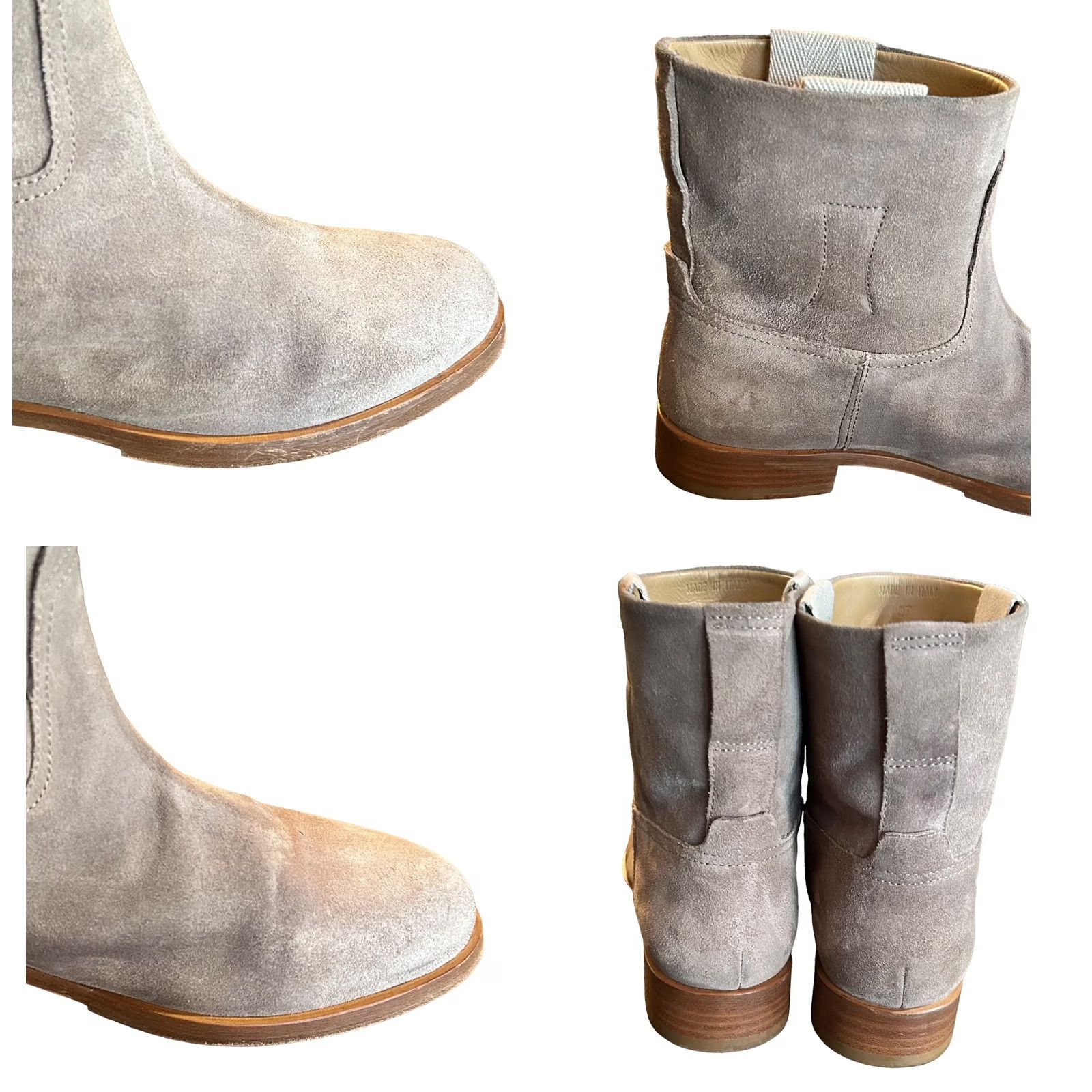 Rag & Bone Rag & bone Holly Ankle Boots Suede Pull On Gray Taupe Women’s US 6.5 EU 37 UK 4.5 Sz 39 or 9 Size US 7 / IT 37 - 9 Thumbnail