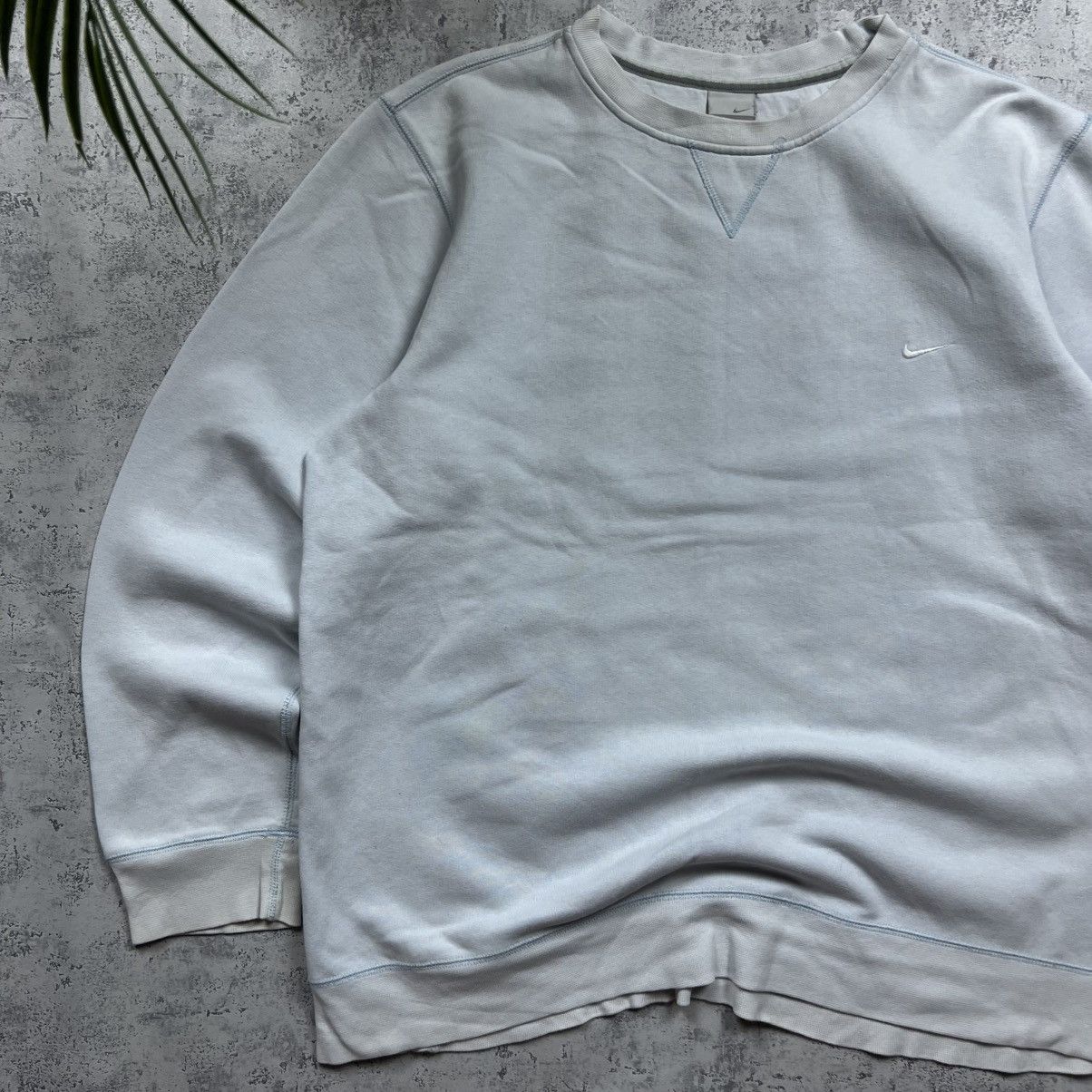 Nike 90s NIKE SWOOSH VINTAGE Y2K BLANK OVERSIZED SWEATSHIRT Size US L / EU 52-54 / 3 - 2 Thumbnail