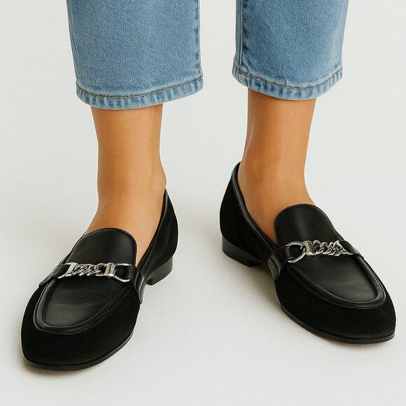 Rag & Bone Rag & Bone New York Black Suede Loafers Dress Shoe Size 36 Size US 6 / IT 36 - 1 Thumbnail