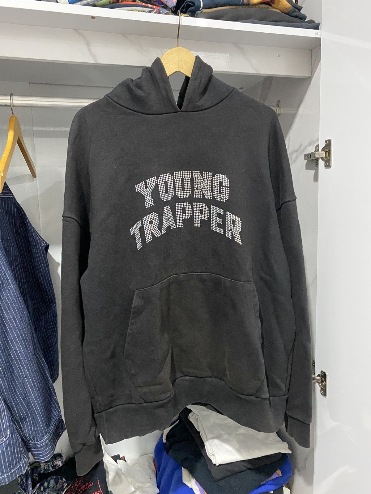 If Six Was Nine × Japanese Brand × Le Grande Bleu (L.G.B.) Young Trapper Glitter Hoodie Size US XL / EU 56 / 4 - 1 Thumbnail