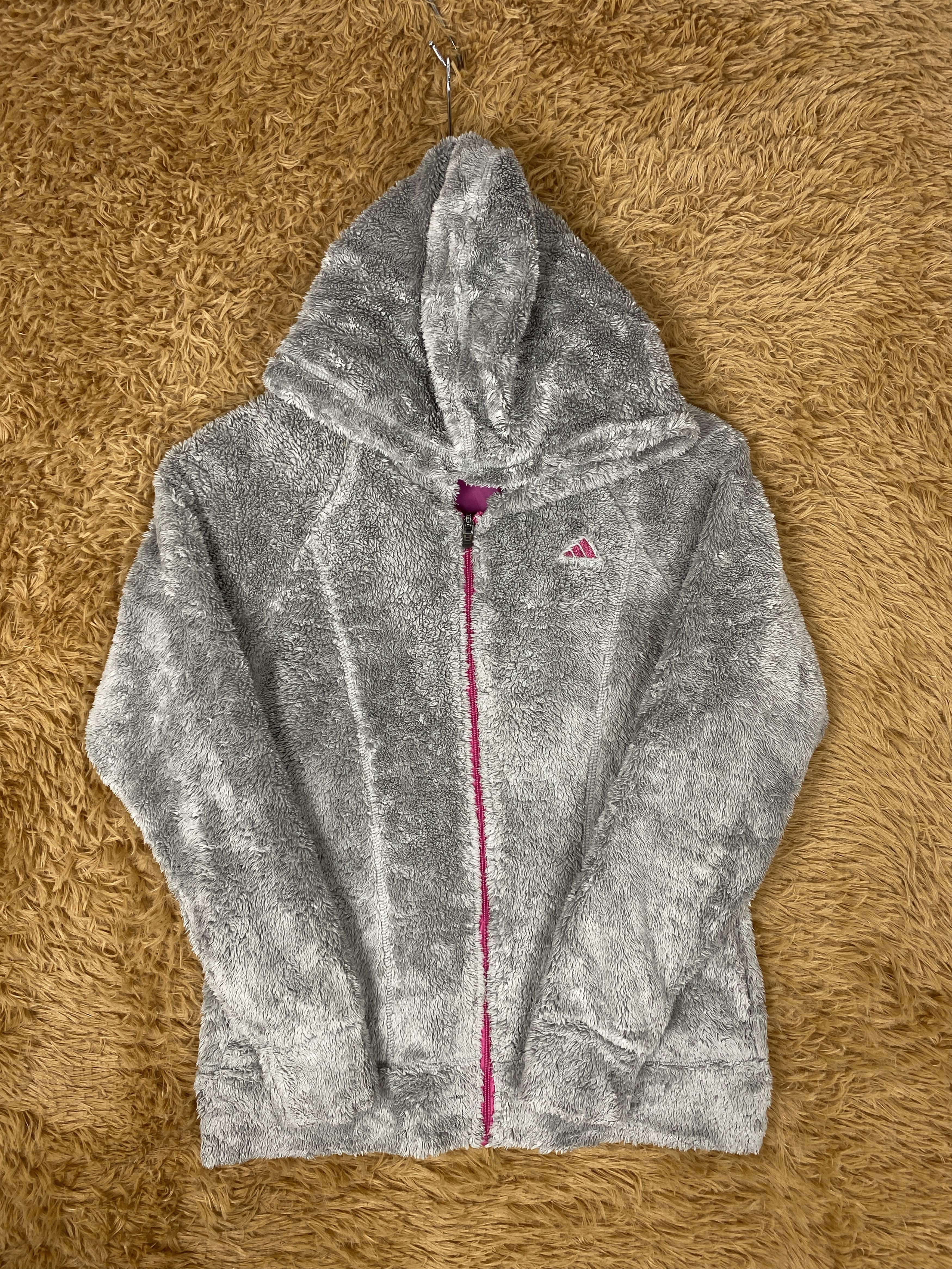 Adidas × Vintage Vintage Adidas Hoodie Fleece Jacket Size S / US 4 / IT 40 - 5 Thumbnail