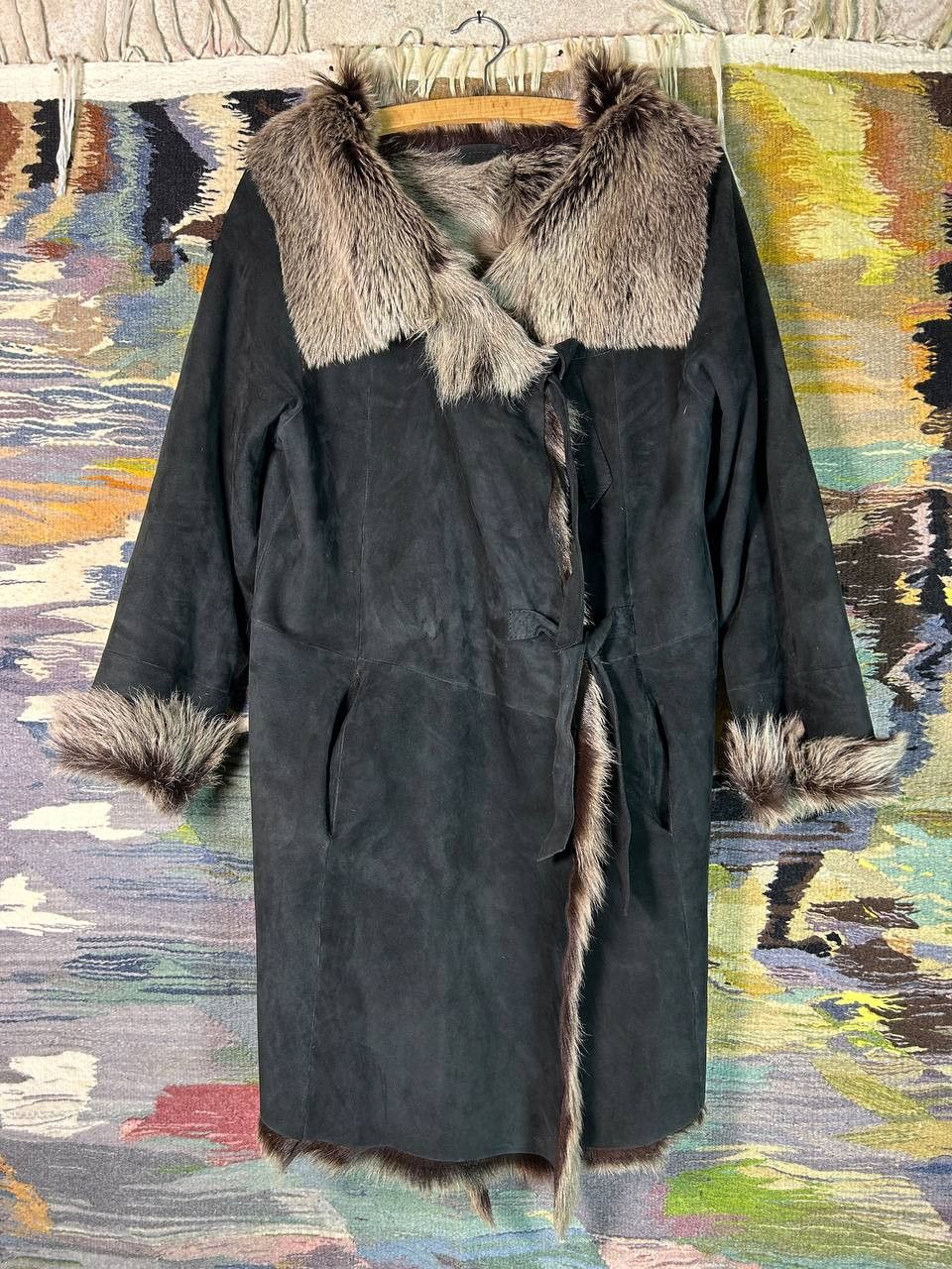 Annette Gortz Annette Görtz Fur & Leather Coat Real Fur AvantGarde EU36 Size S / US 4 / IT 40 - 2 Thumbnail