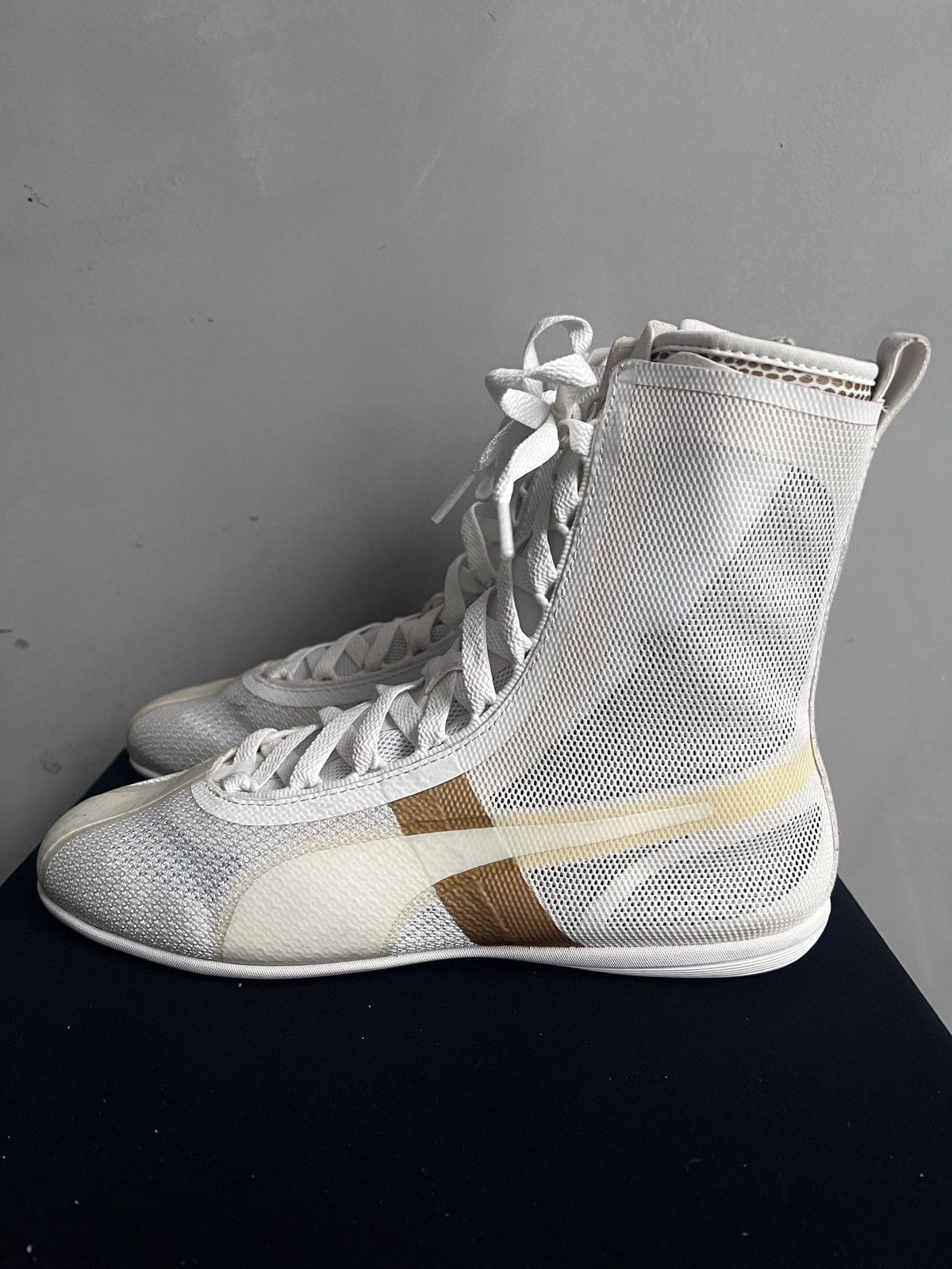 Puma white High Top Sneakers speedcat y2k Archive