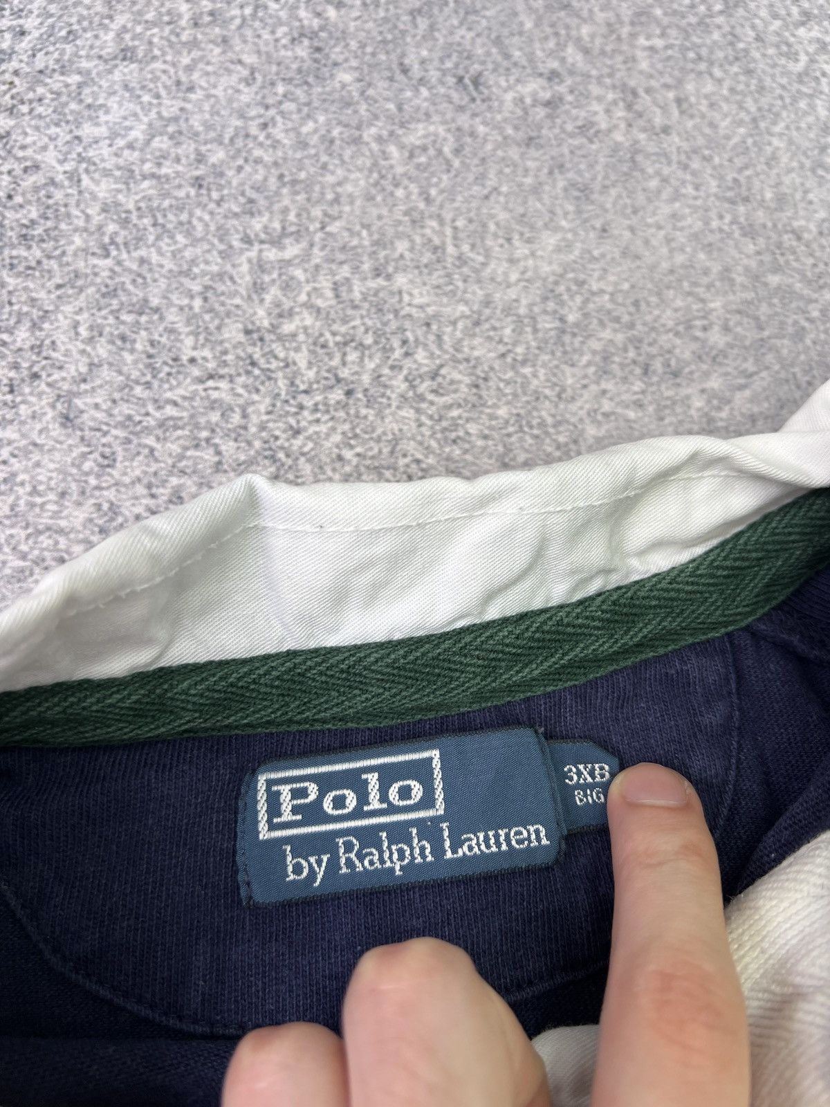 Polo Ralph Lauren × Vintage Vintage Polo Ralph Lauren Rugby Shirt Size US XXL / EU 58 / 5 - 6 Thumbnail