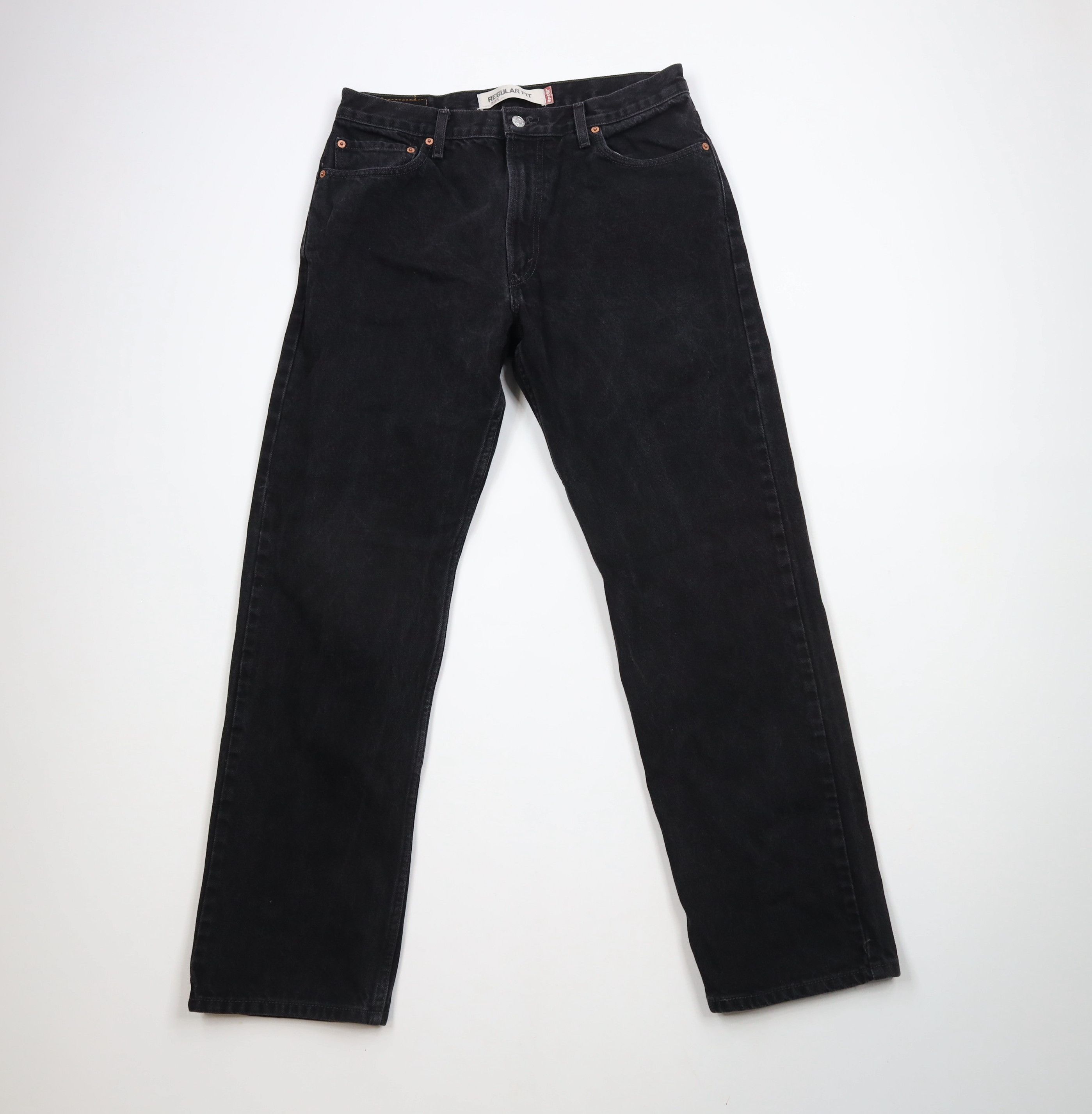 Levi's × Vintage Vintage Y2K Levis 505 Regular Fit Denim Jeans Black Cotton Size US 34 / EU 50 - 1 Thumbnail