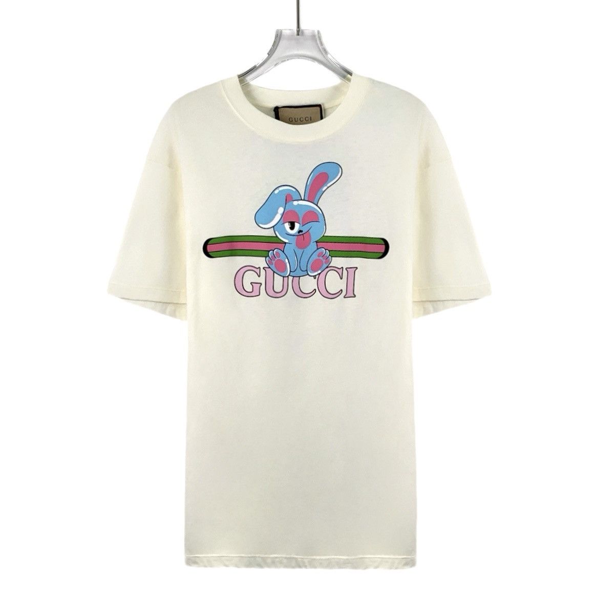 Gucci Gucci Off-White Letter Print Short Sleeve T-shirt K26WX Size XS / US 0-2 / IT 36-38 - 1 Thumbnail