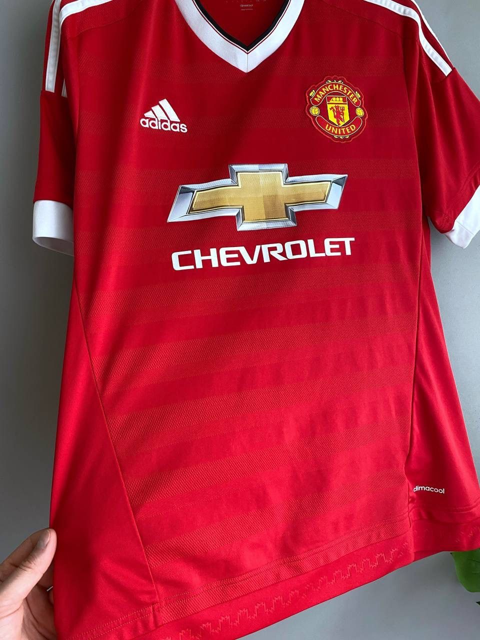 Adidas Manchester United 2015/16 Home Soccer Jersey, Size L, AC1414 Size US L / EU 52-54 / 3 - 3 Thumbnail