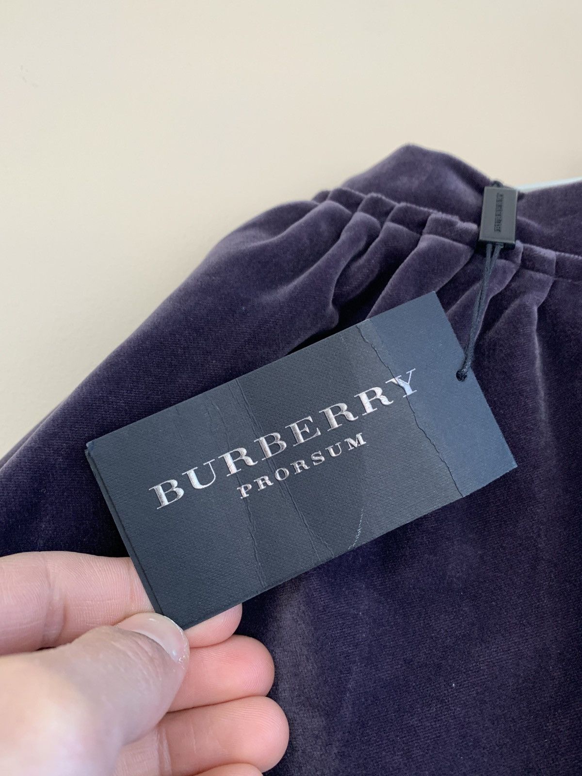 Burberry Prorsum Navy Velvet Patterned Skirt Women ITALY