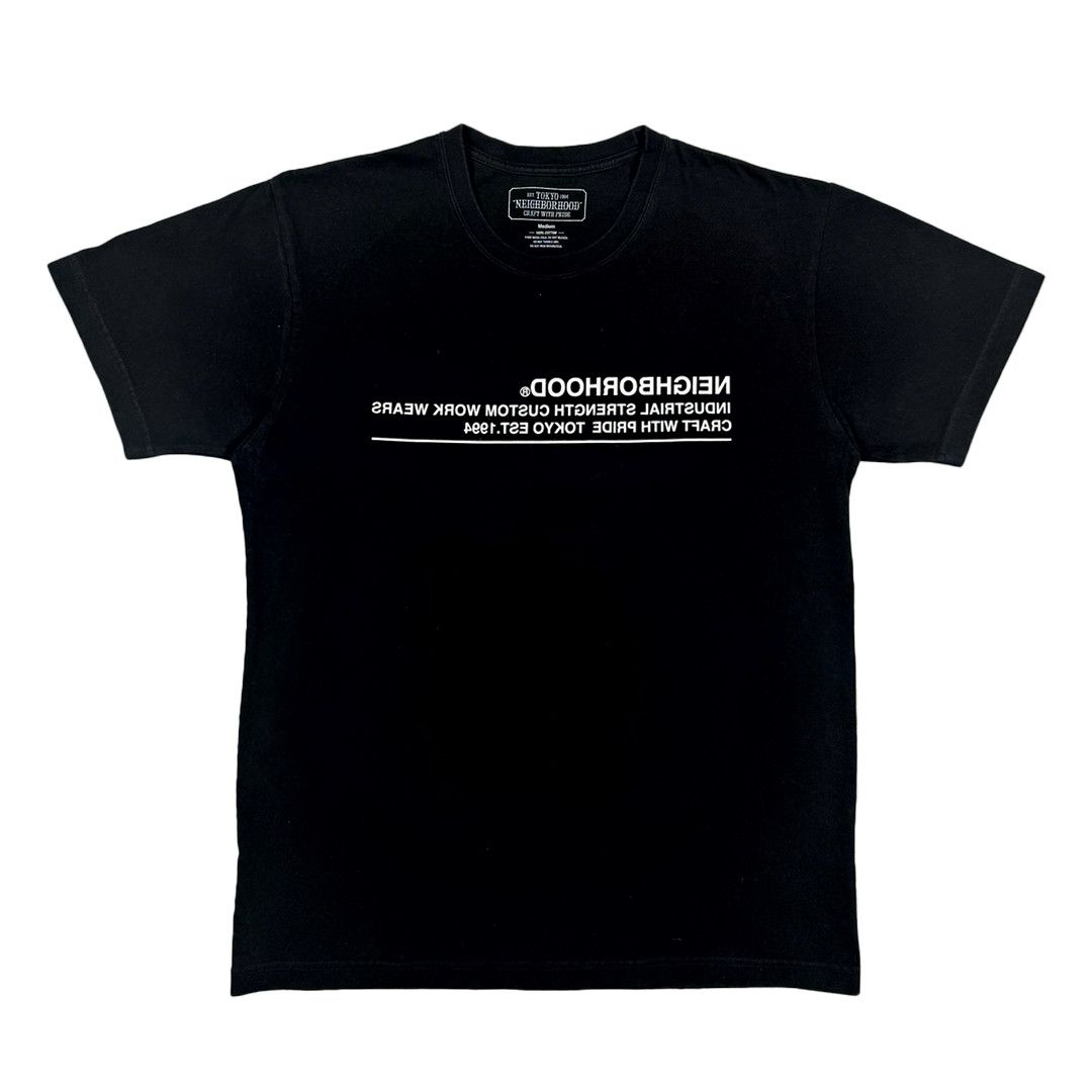 Neighbourhood NBHD - Reverse Logo/Rune Print Tee- Black - M